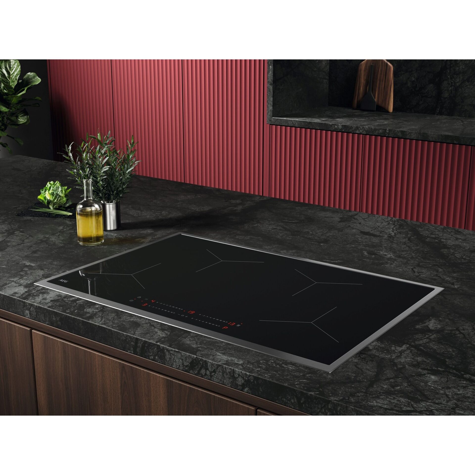 Kochfeld, Drinnen, Küche, Innenarchitektur