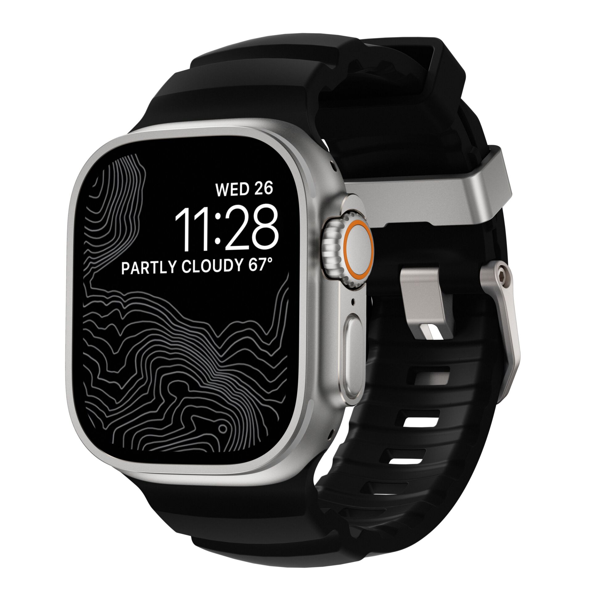 Nomad Rocky Point Band Natural  46/49mm Carbon Black