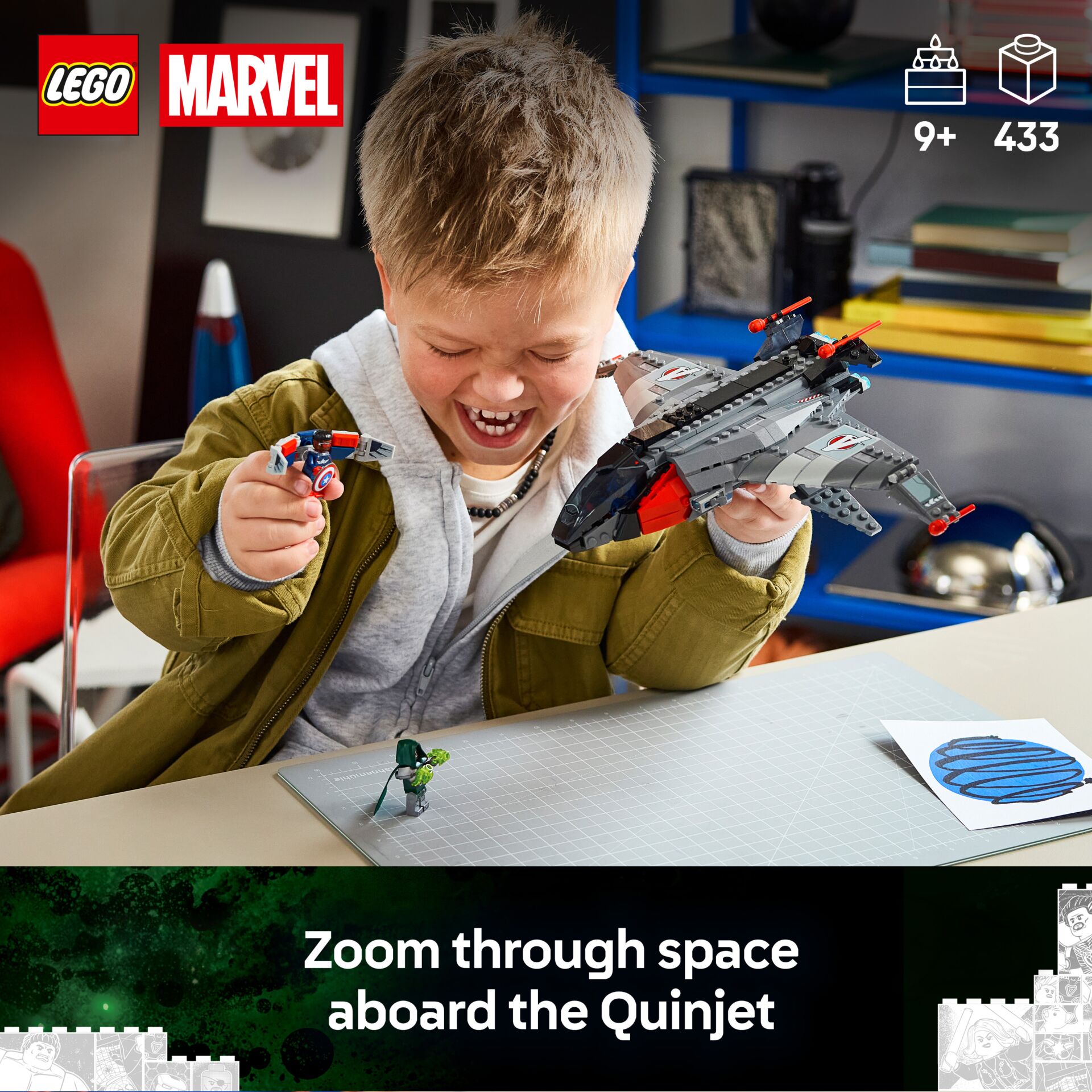lego, marvel, spaceship, spielzeug, kinderspiel