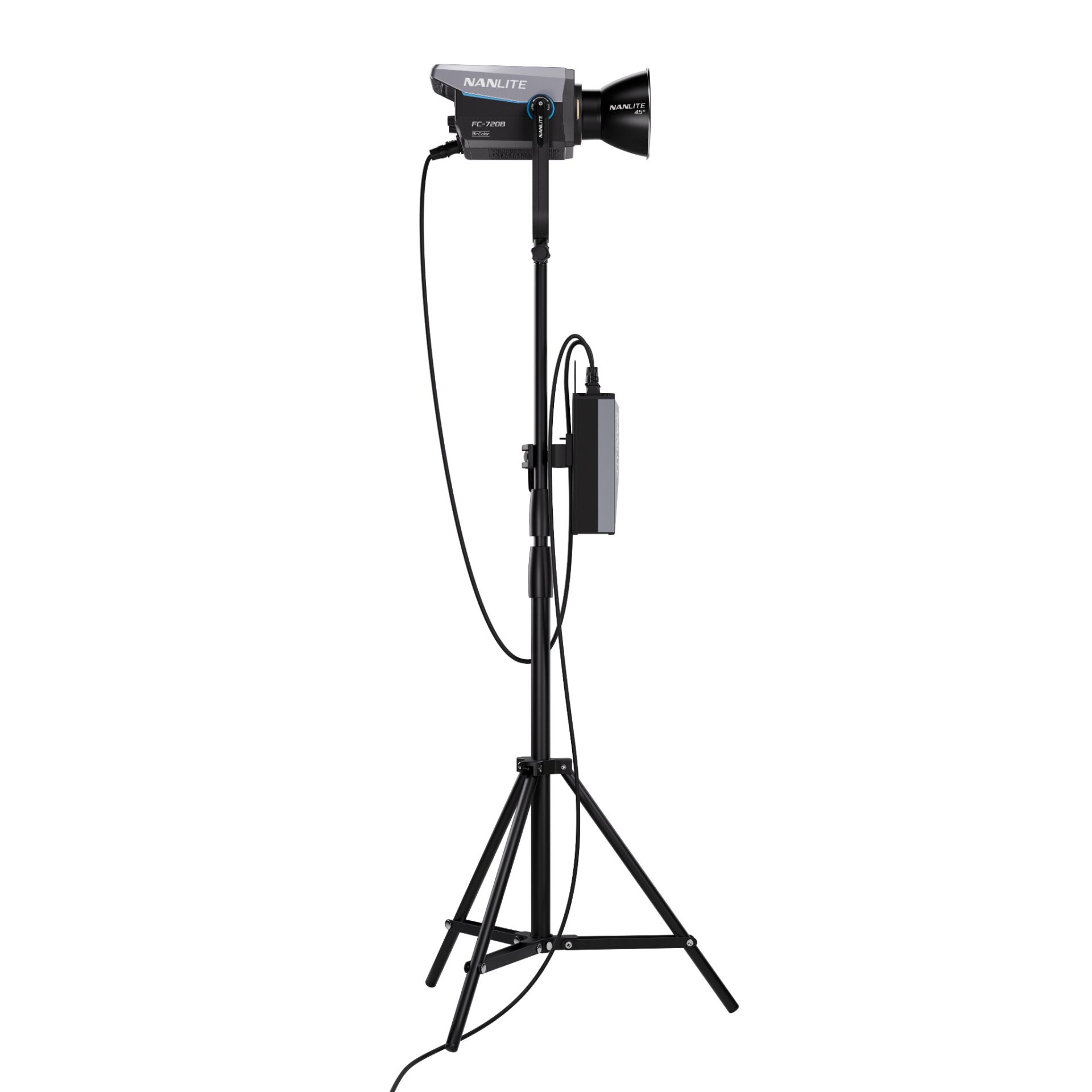 Scheinwerfer, Kameralicht, Lichtstativ, Stativkopf, Kabelsalat?, Montagesatz