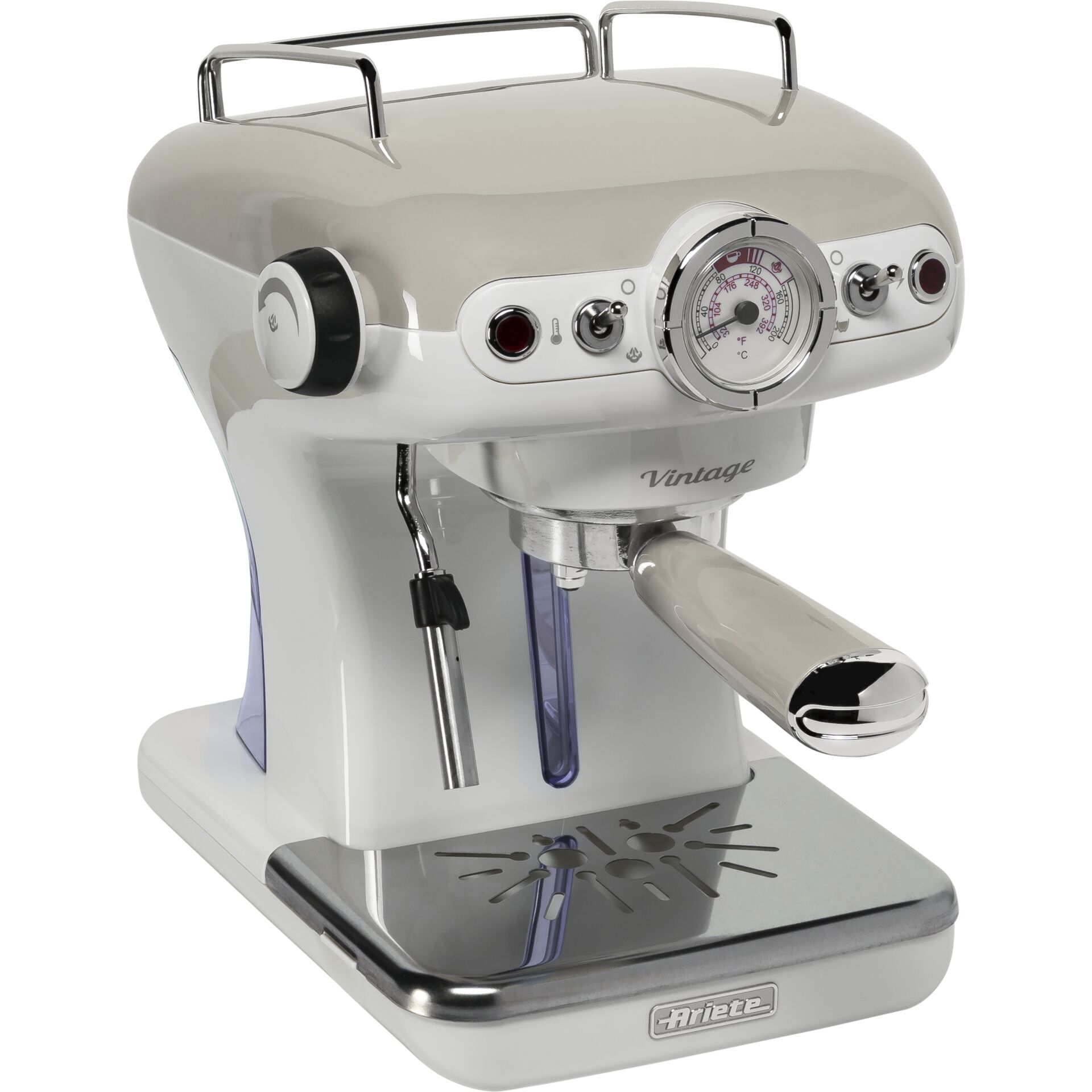 Ariete Vintage Espresso Maschine, beige Pokal, Fön, Gerät, Elektrisches Gerät, Band