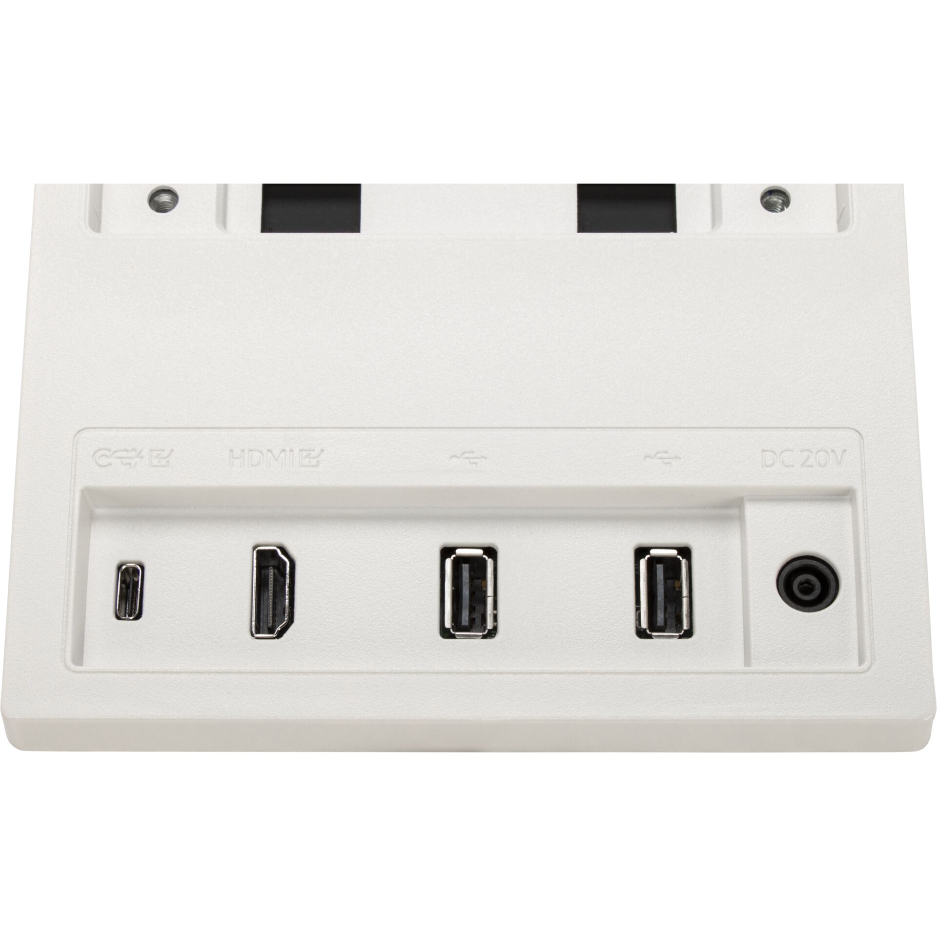 weiß, usb-c, hdmi, usb, netzeingang