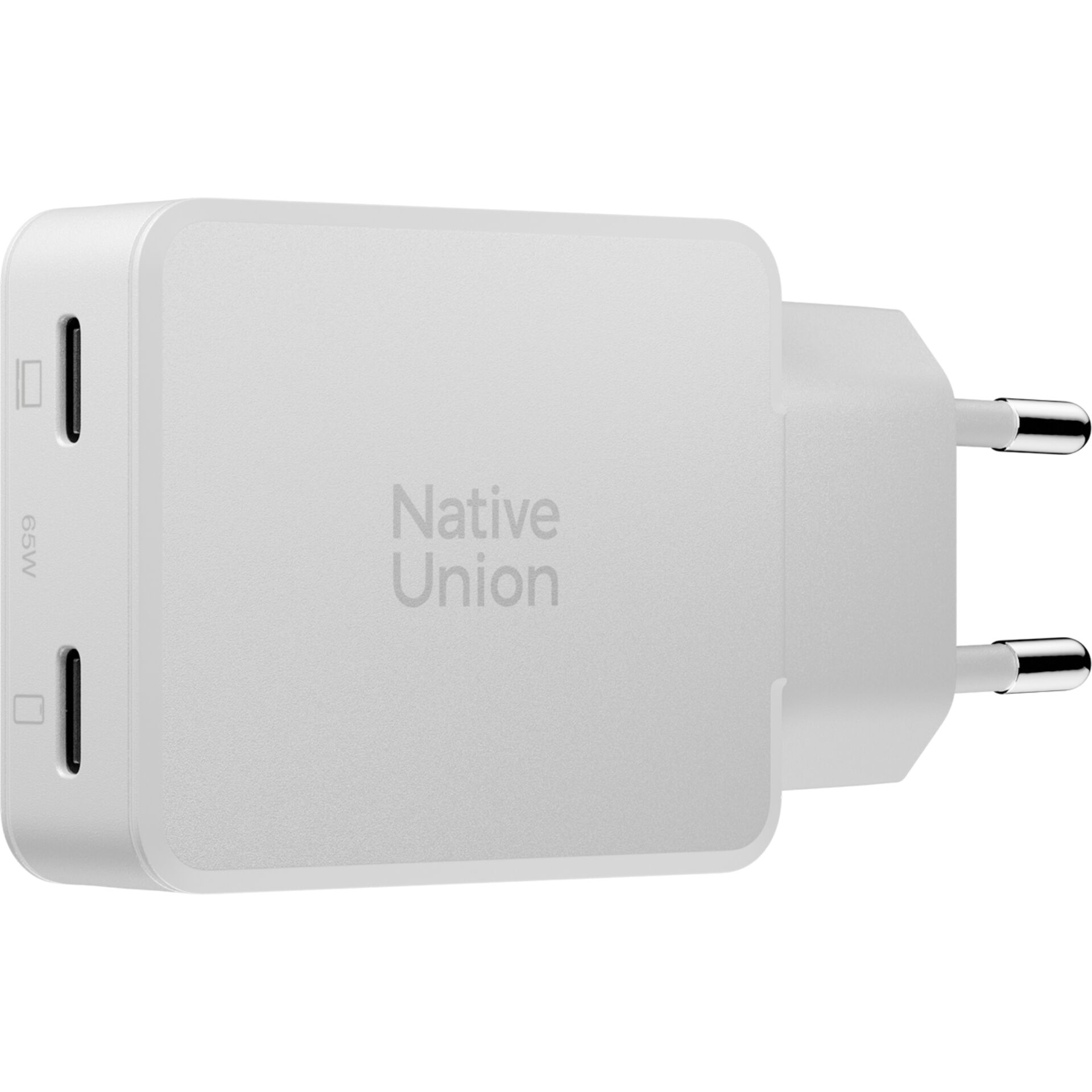 USB-C, Wandlader, 65W, EU-Stecker, Kunststoff weiß