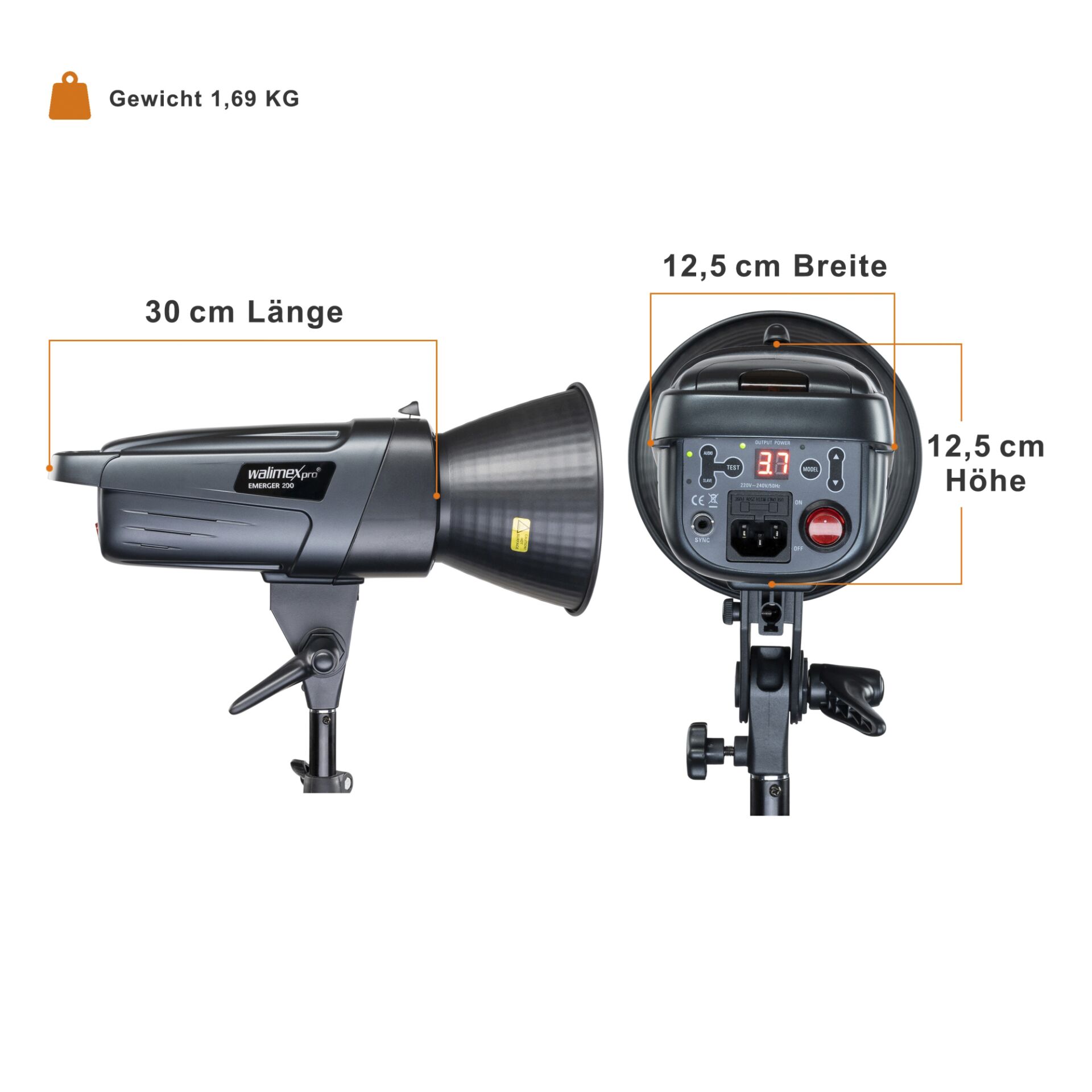 Föhn, Elektronik, Videokamera, Beleuchtung, mikrofon