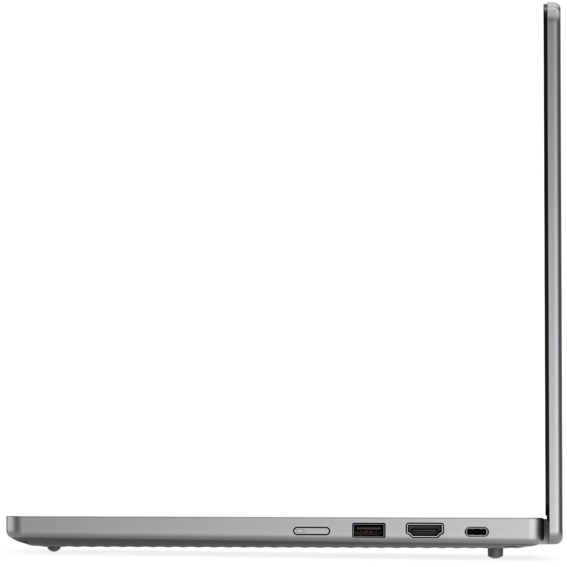 Laptop, Seitliche Ansicht, USB, HDMI, SD-Kartensteckplatz