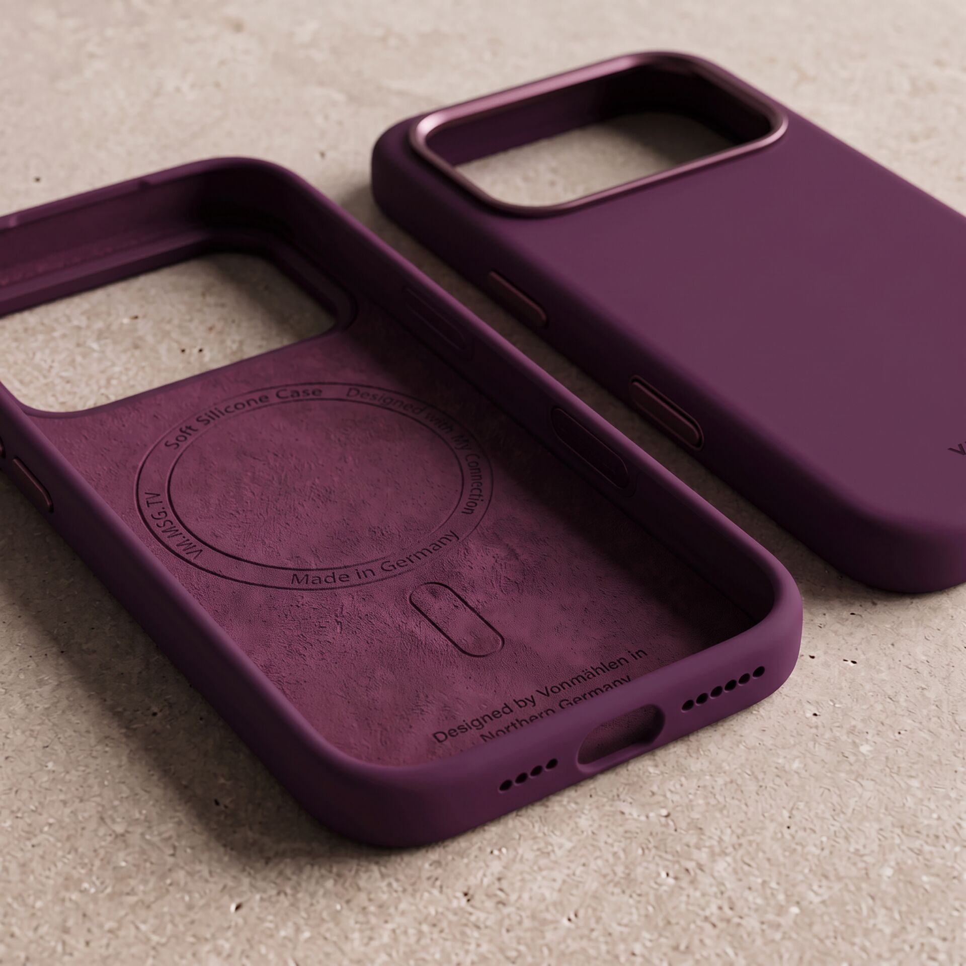 lila Hülle, Silicone Case, iPhone Case, Made in Germany, Weiche Silikonhülle