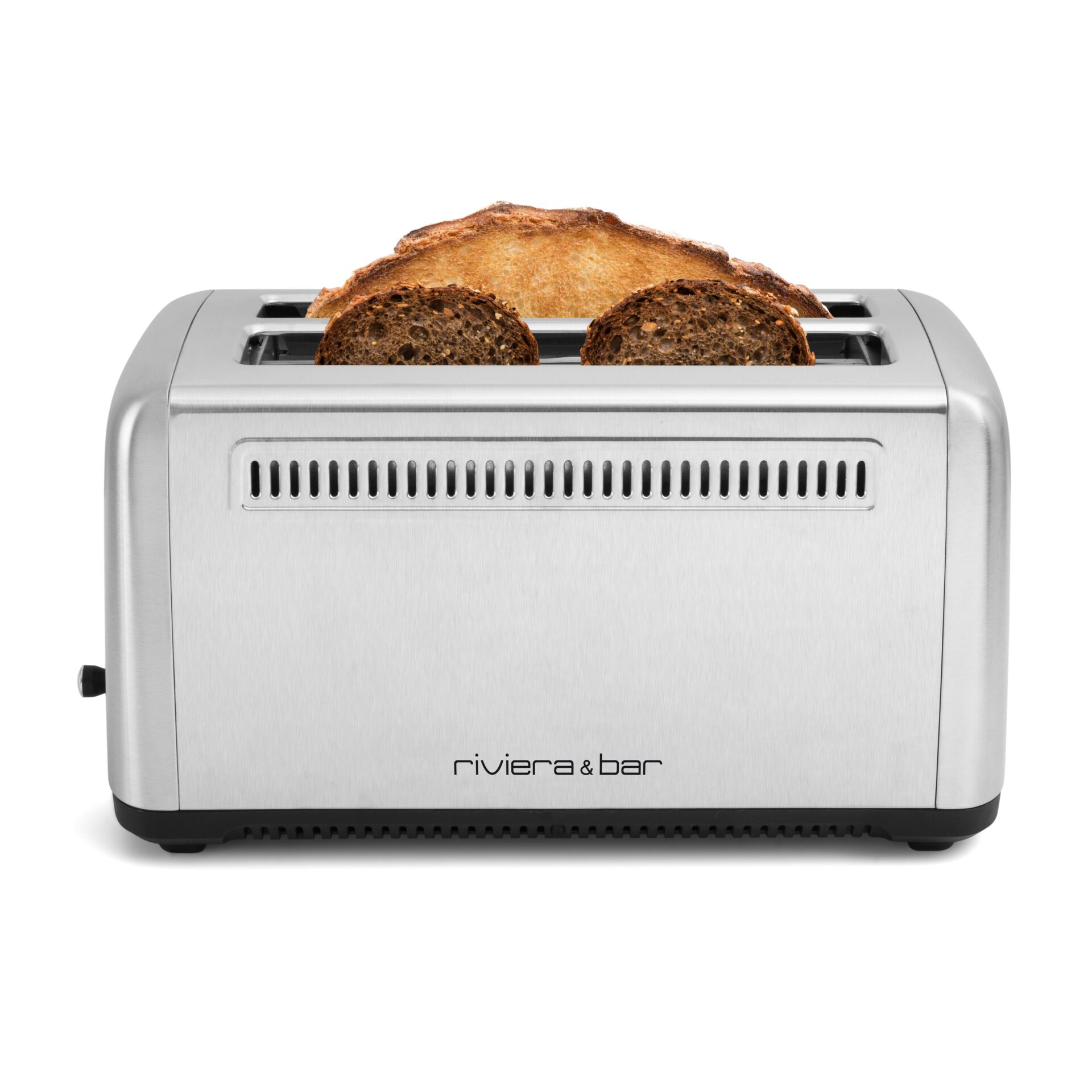 Toaster, Edelstahl, Zwei Scheiben, Krümelbehälter, Haushaltsgerät