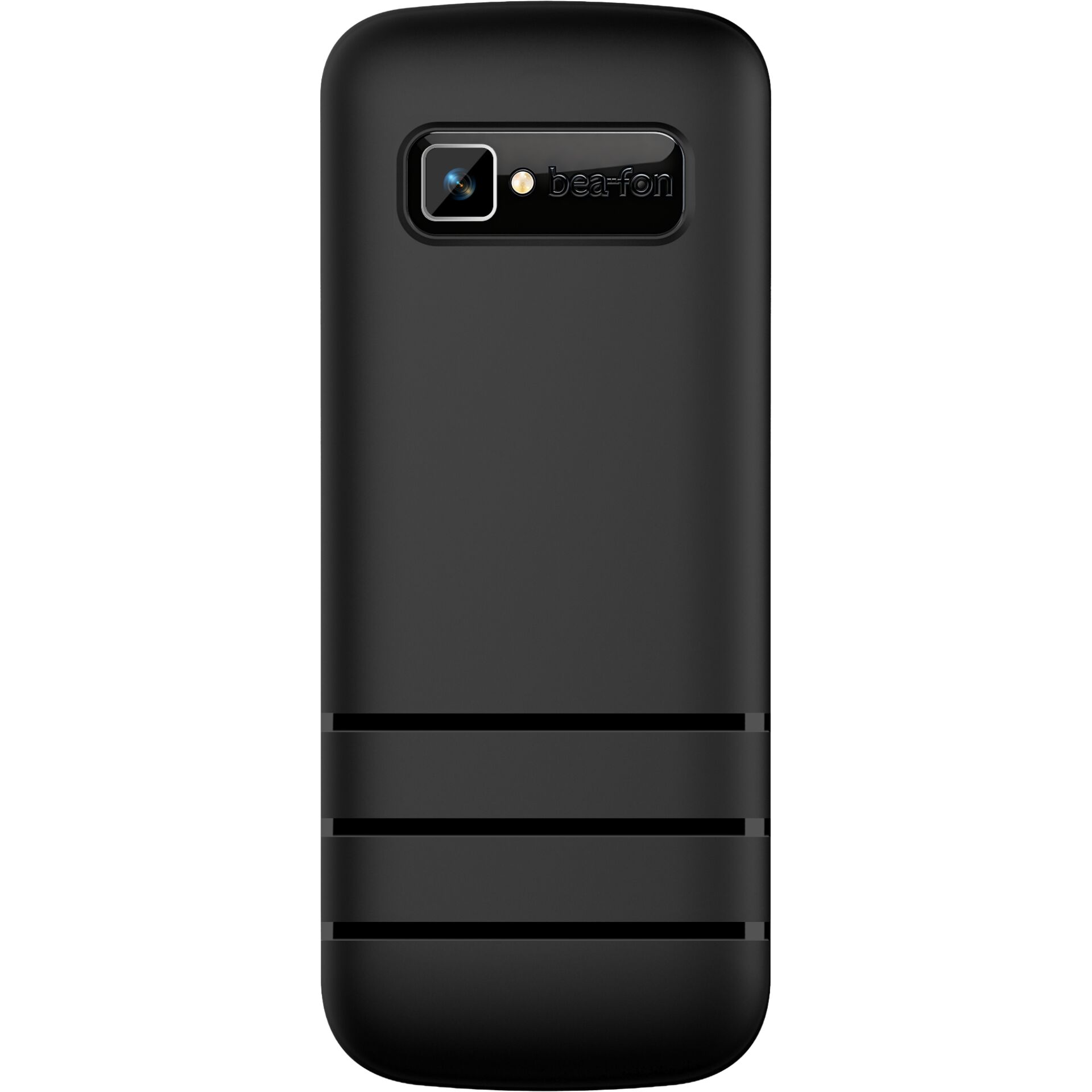 Smartphone-Hülle, Back-Cacing, Schwarz, Kunstleder, Bea-fon-Logo