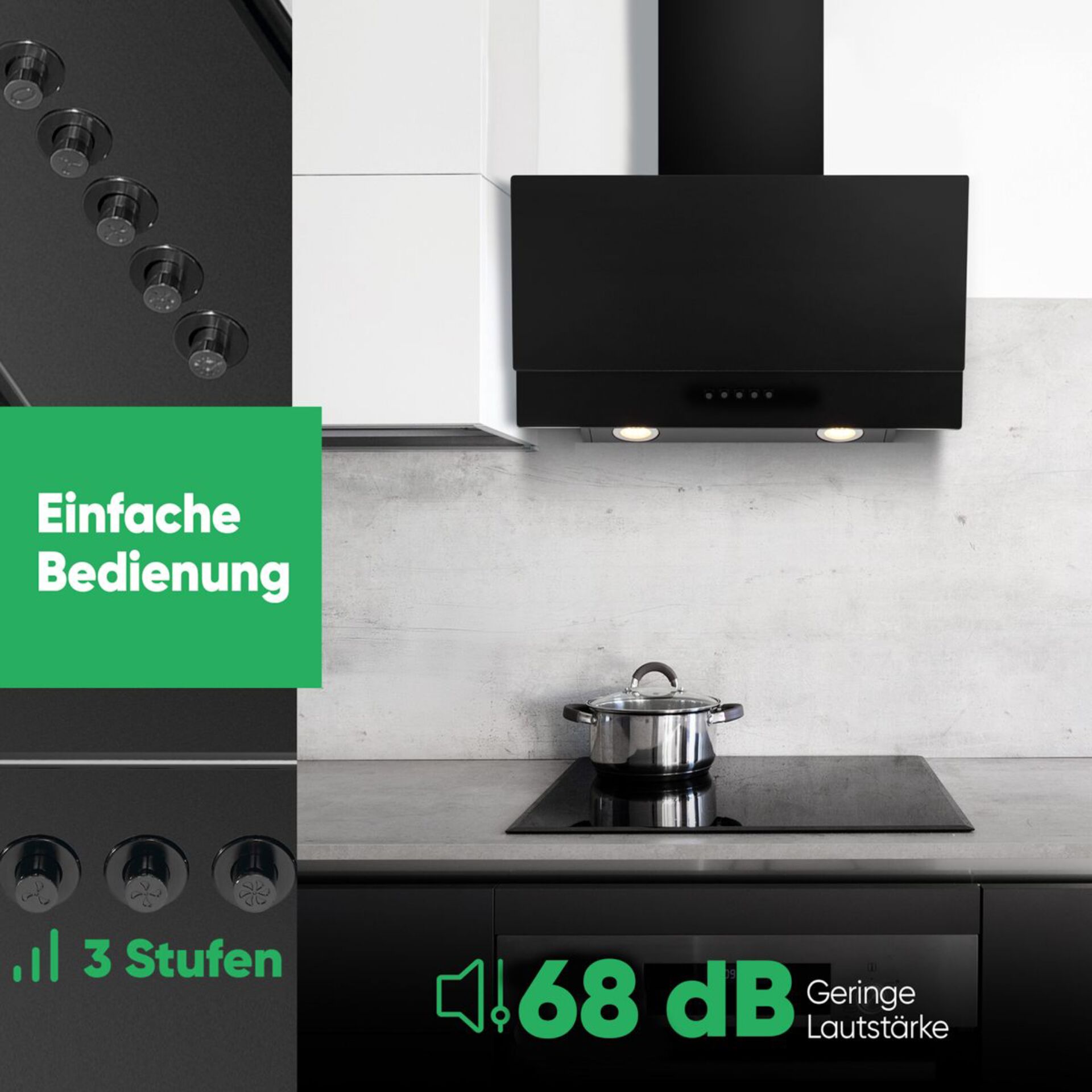 Küche, Dunstabzug, Herd, Kochfeld, Kochtopf