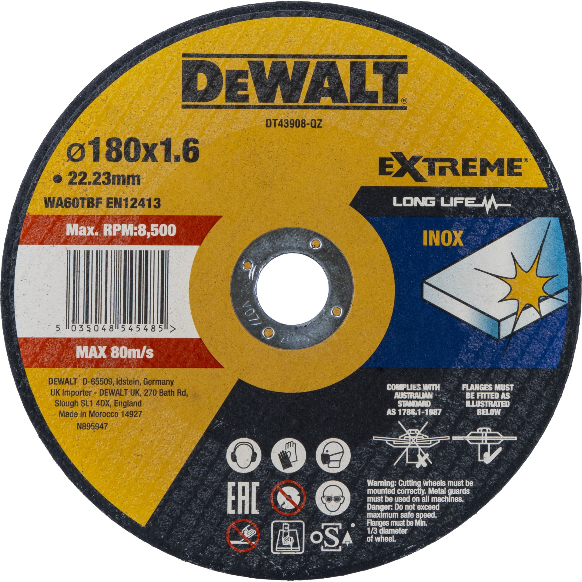 DeWalt DT43908-QZ  Metall-Trennscheibe 180mm