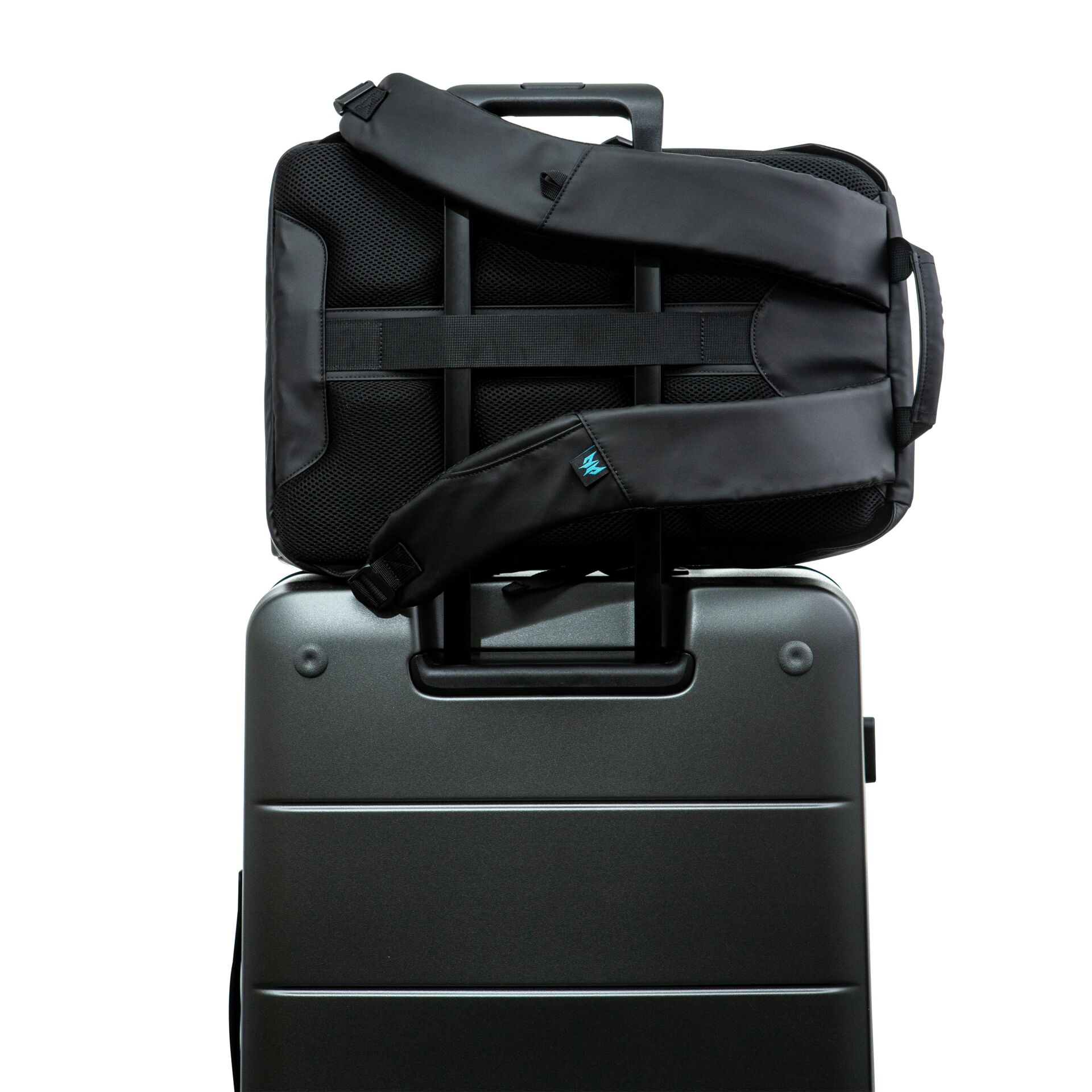 Koffer, Reisegepäck, Handgepäck, Schwarz, Rucksackgurte