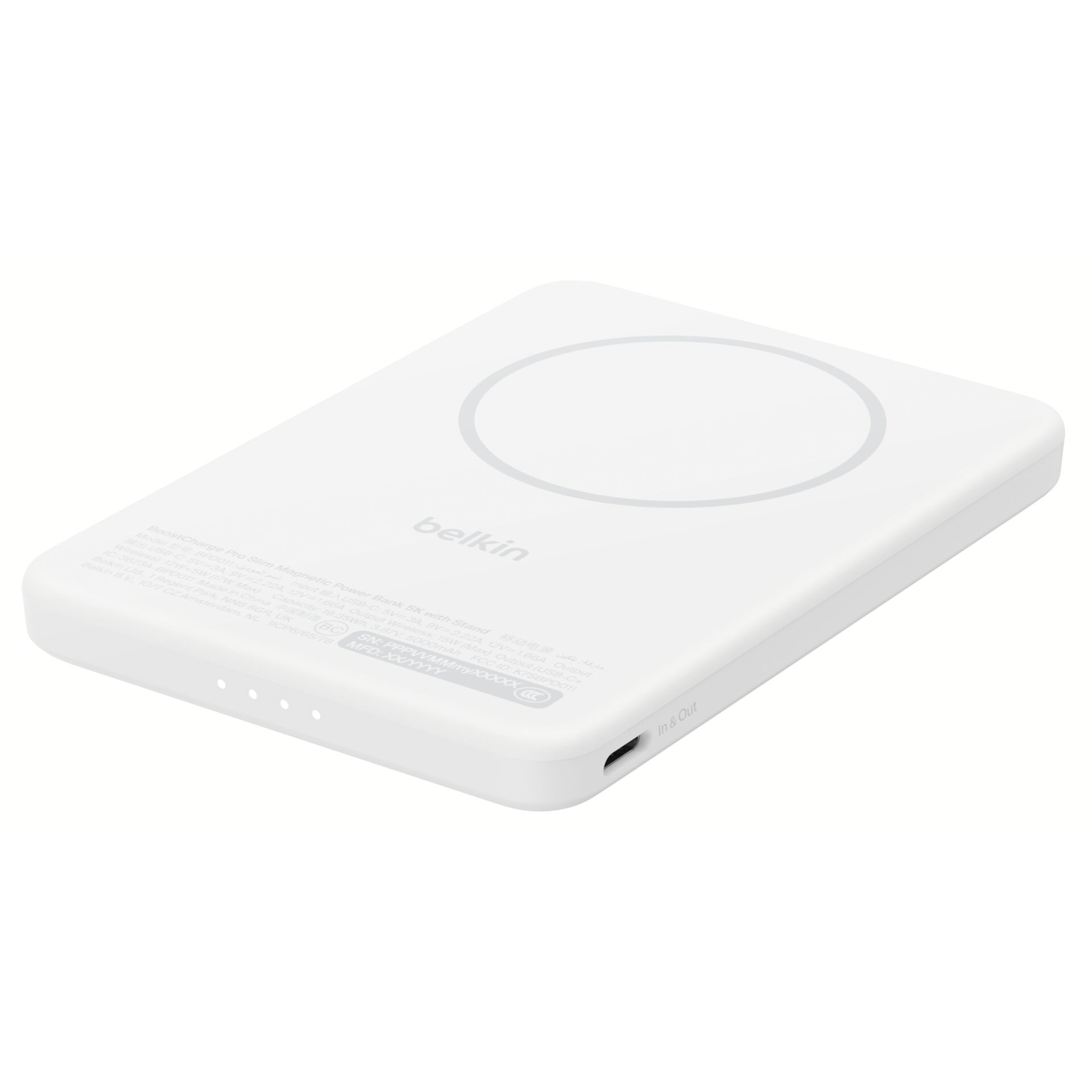drahtloser_lader, magnetische_auflage, weiß, USB-C, kompakt