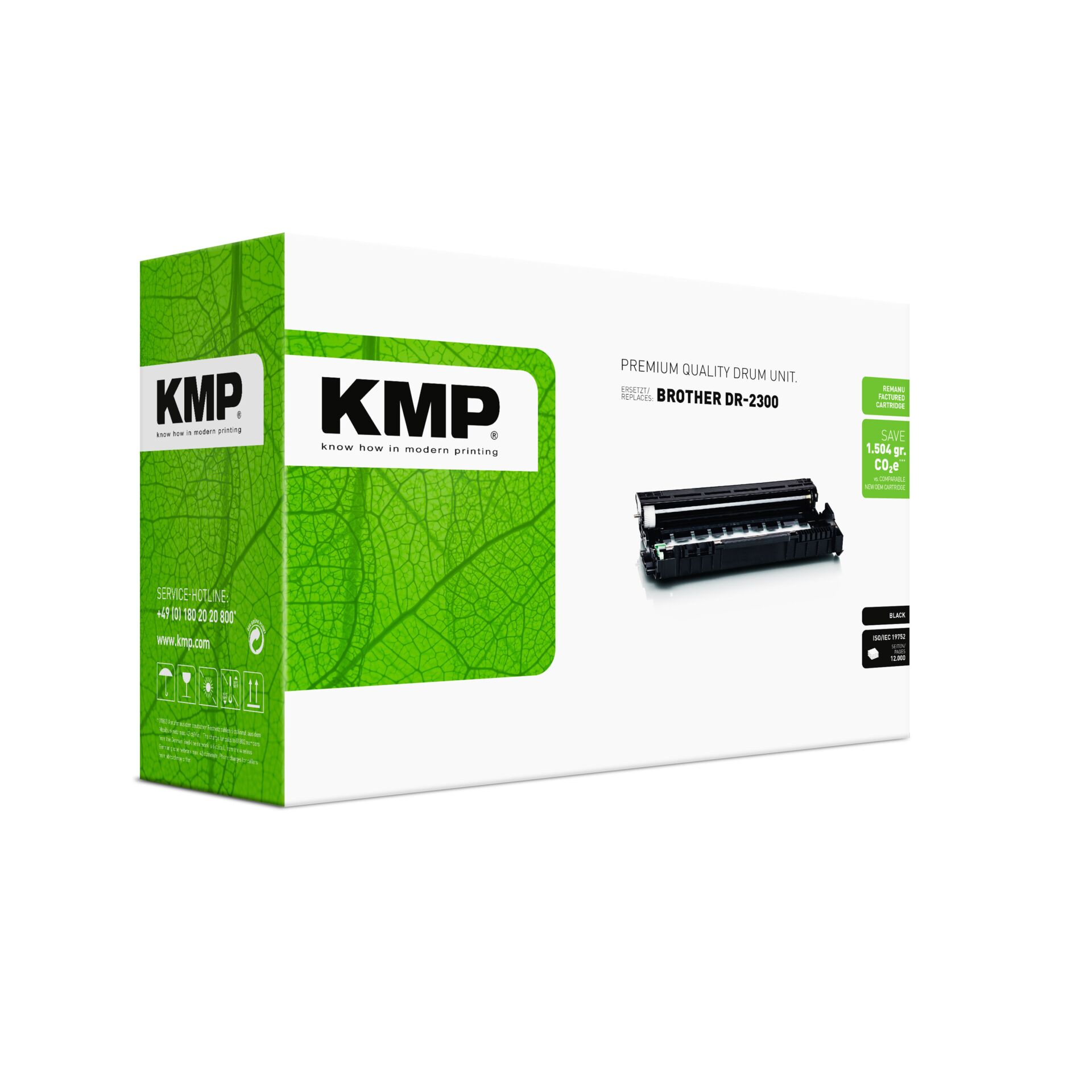 Computerausrüstung, Elektronik, Hardware, Werbung, Adapter, Toner, Drum-Einheit, Druckerpatrone, Brother DR-2300, KMP