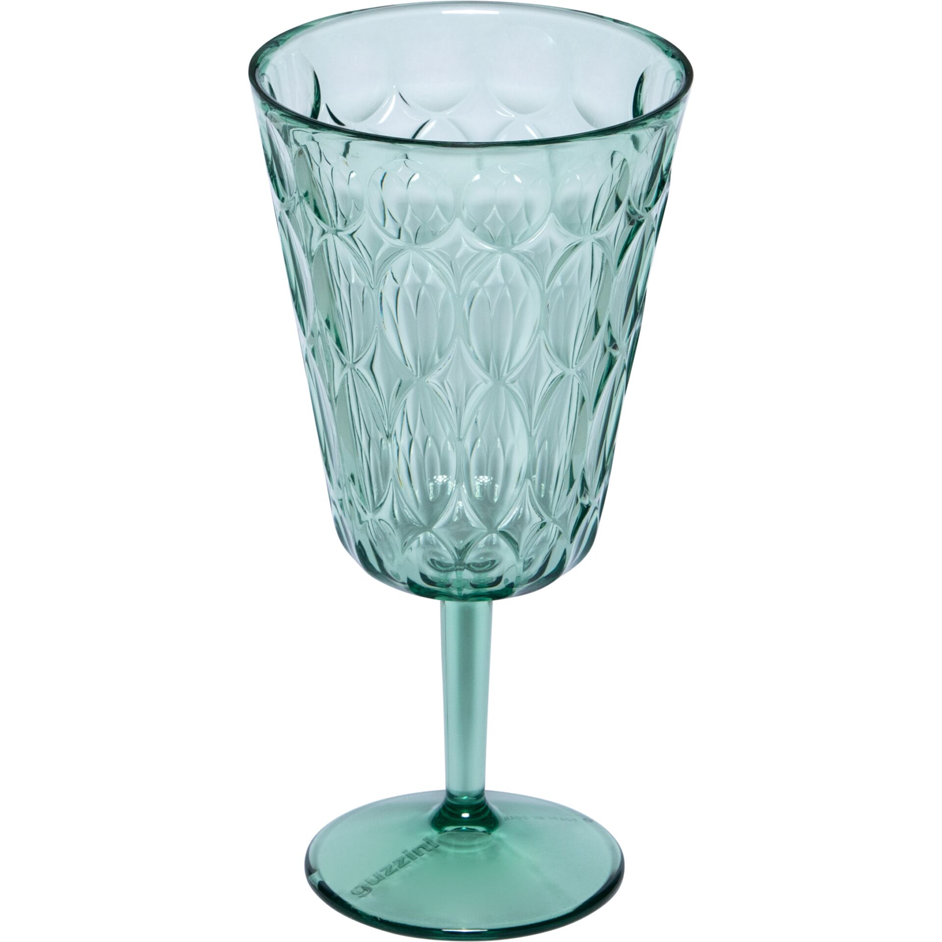 Glas, Weinglas, Grün, Mustereffekt, Stielglas
