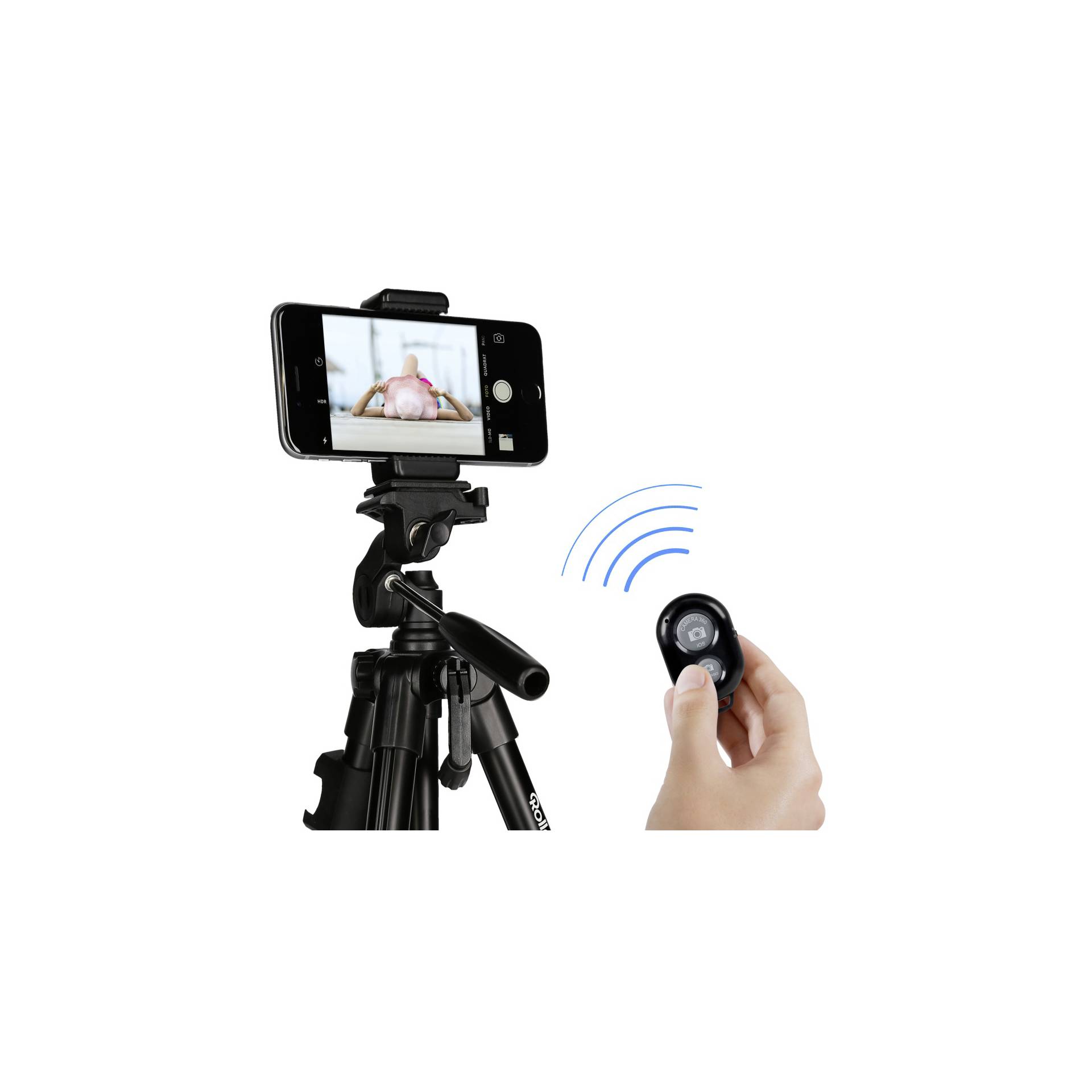 Photographie, Videokamera, Stativ, Handy, Person