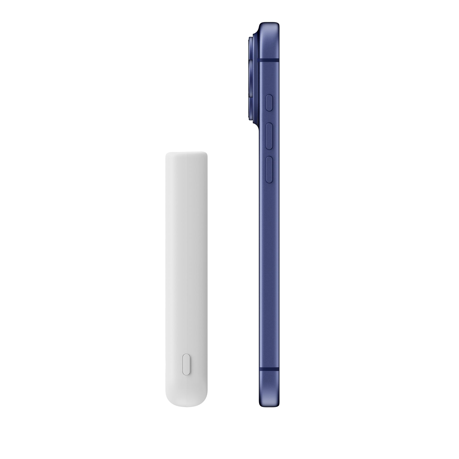 smartphone, case, blau, Seitentasten, Kamerabuckel