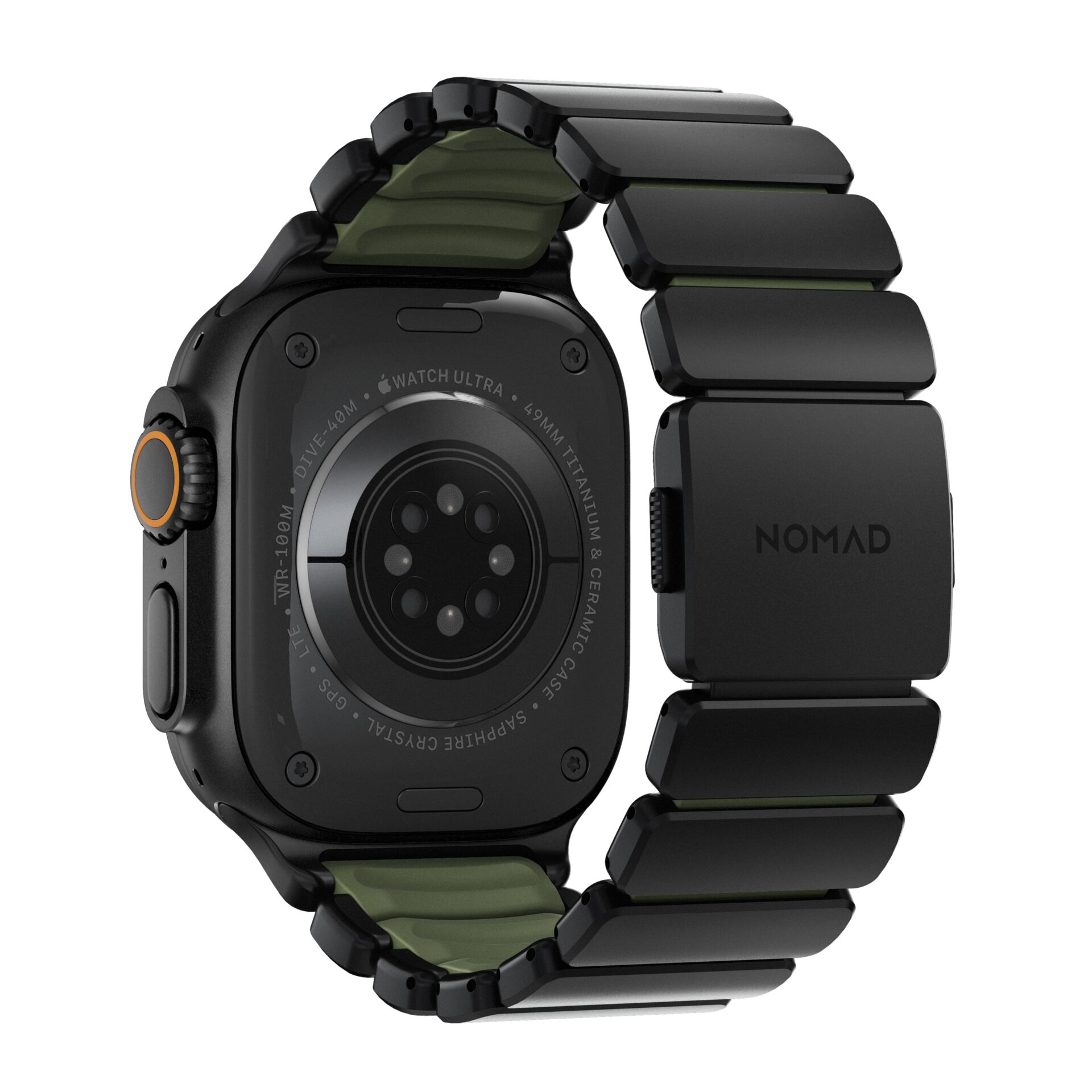 smartwatch, schwarz, Metallband, Titanium, Keramikgehäuse