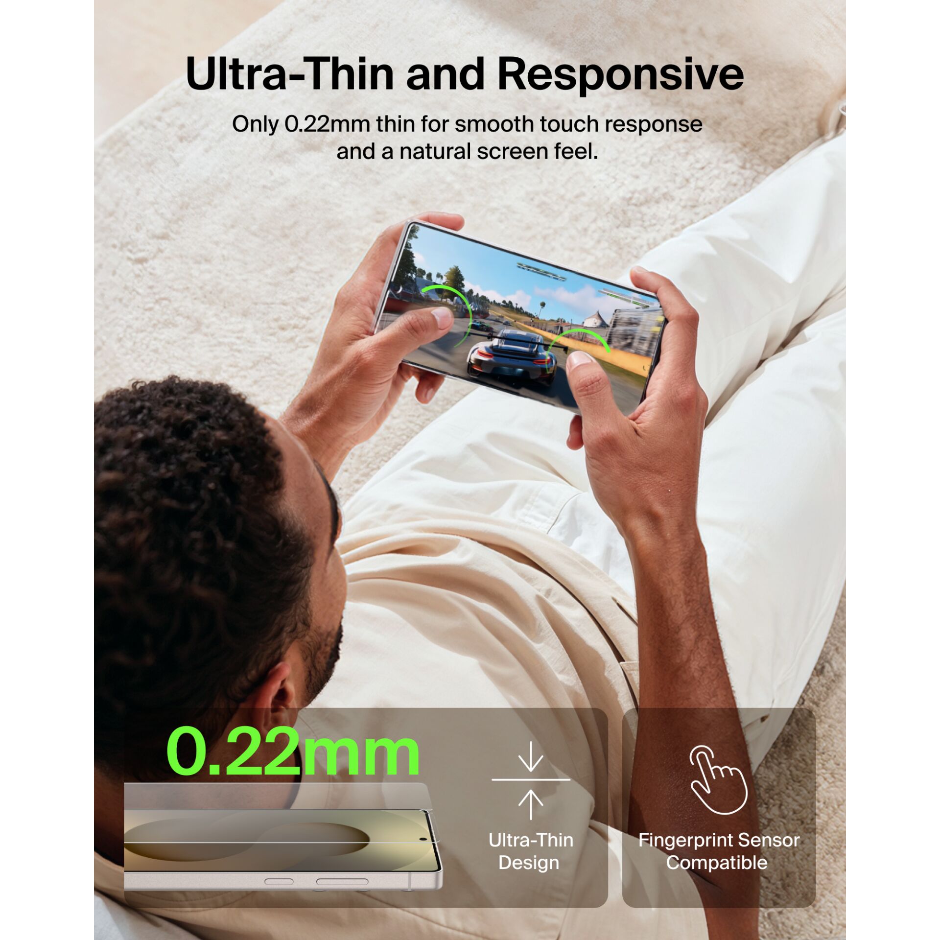 Smartphone, Touchscreen, Gaming, Ultra-thin, Fingerprint-sensor