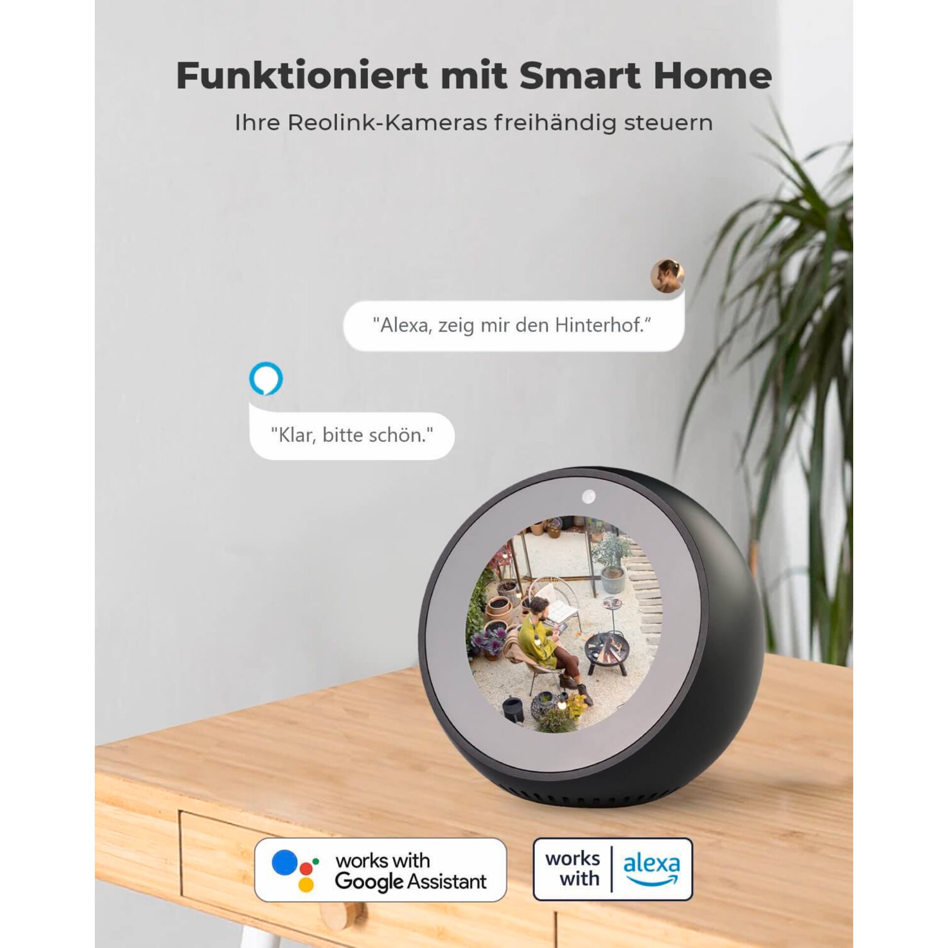 Elektronik, Adapter, Elektronik, Adapter, Smart Home, Kamera, Sprachsteuerung, Rundbogig, Glaskreis?