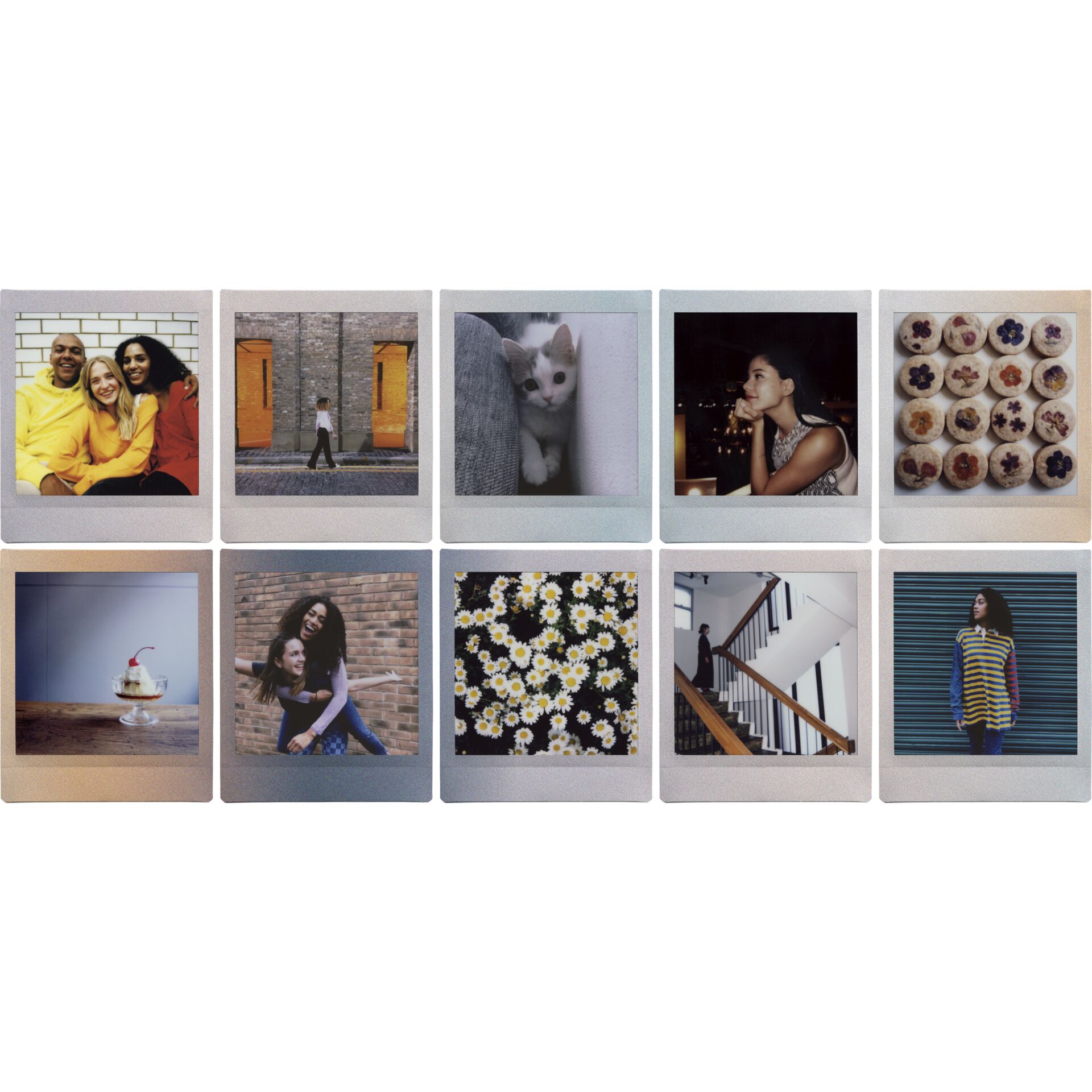 Kunst, Collage, Treppe, Person, Gemälde