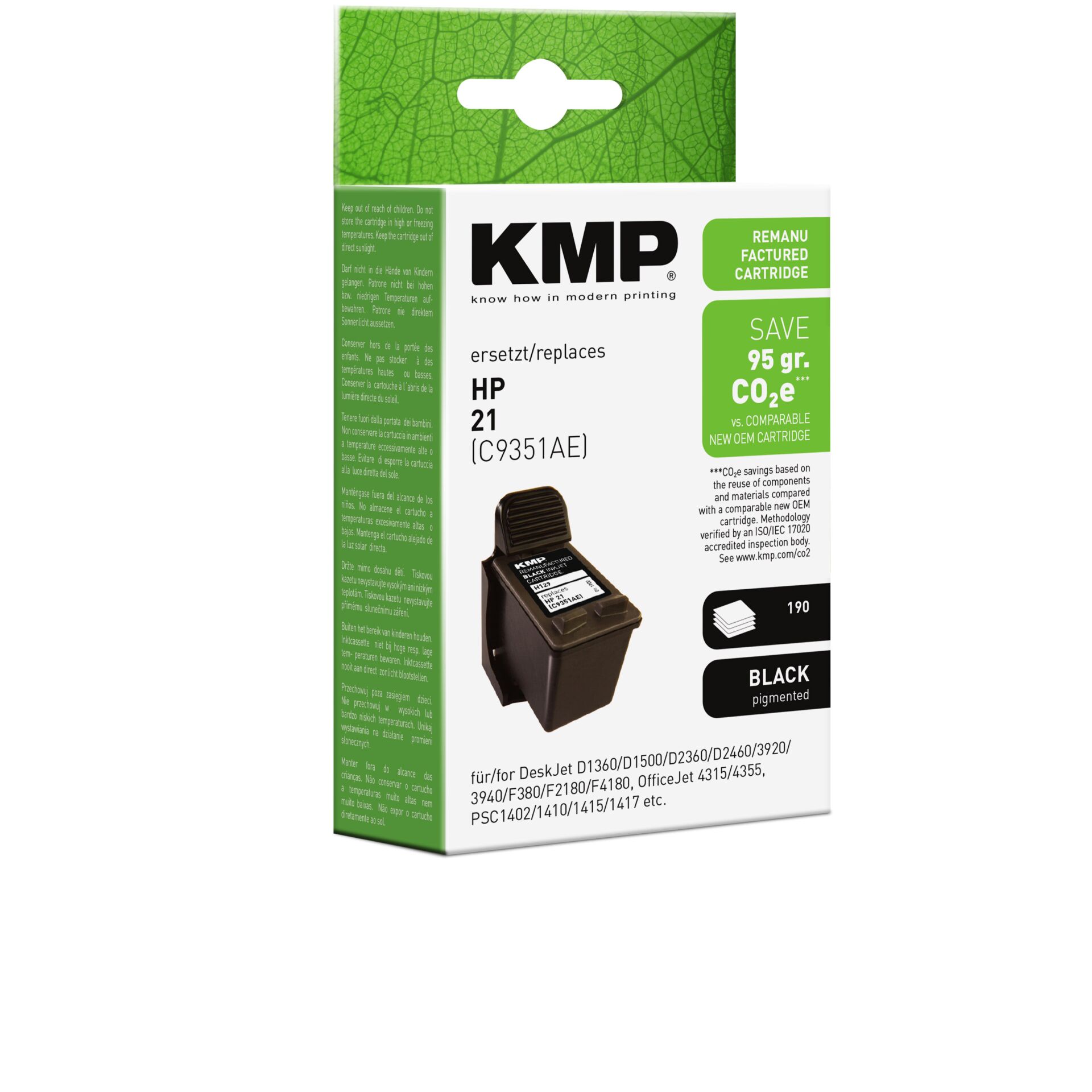Adapter, Elektronik, QR Code, Tintenpatrone, HP, KMP, Schwarz pigmentiert, Kartusche