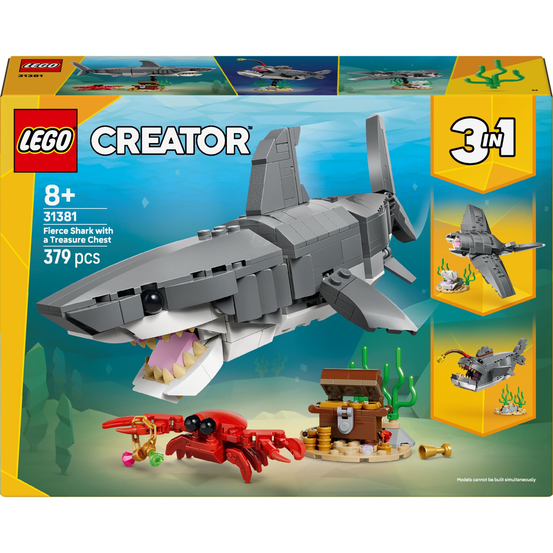 LEGO Creator 31381  Wilder Hai mit Schatztruhe