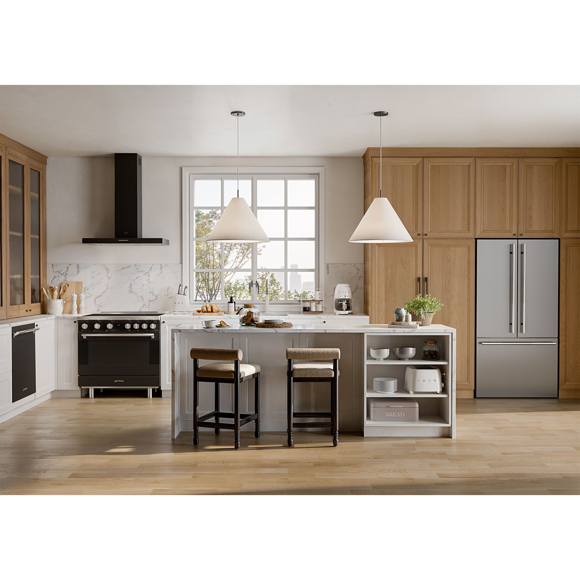 Drinnen, Innenarchitektur, Küche, Kücheninsel