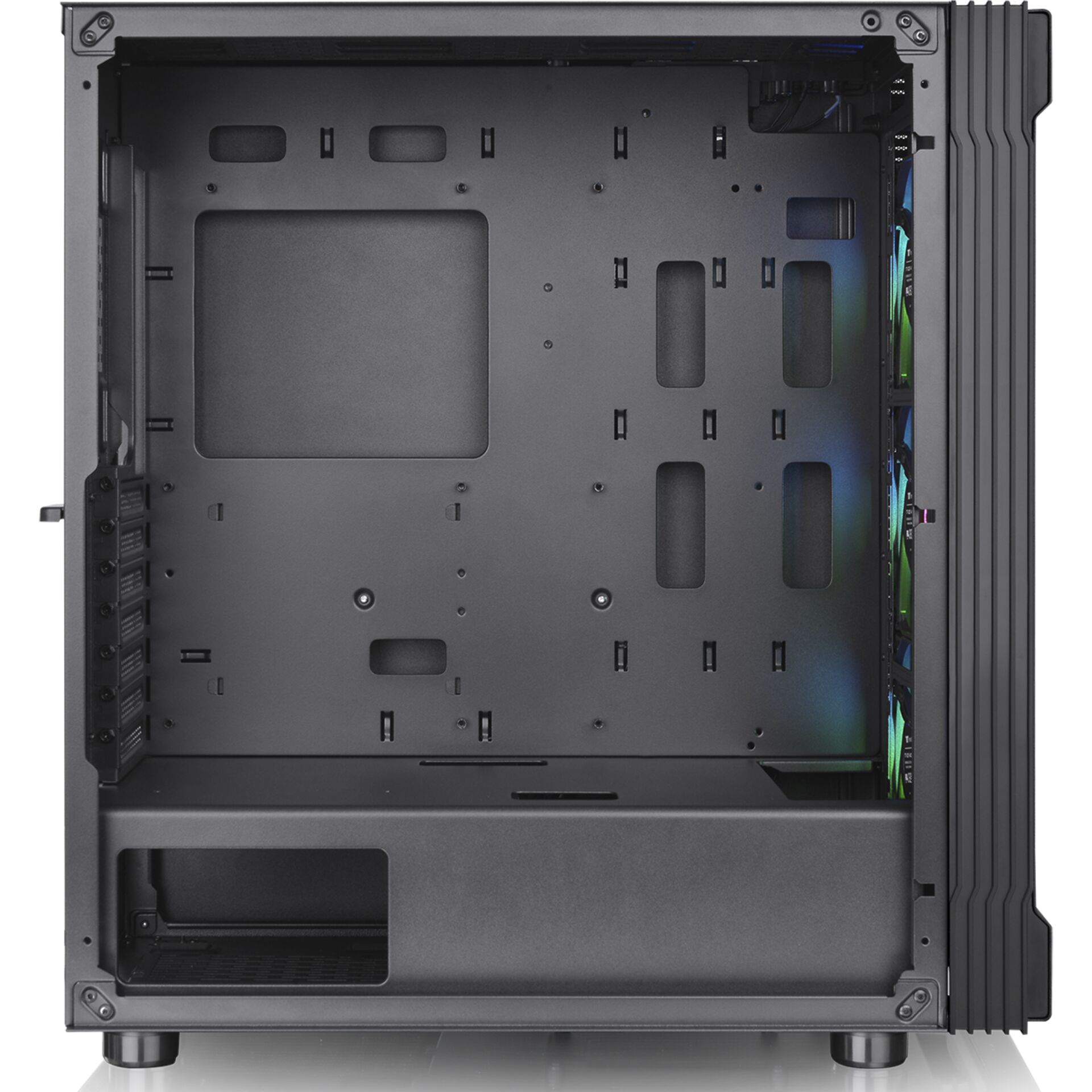 PC-Gehäuse, Mid-Tower, Computer-Fall, schwarz, Motherboard-Tray