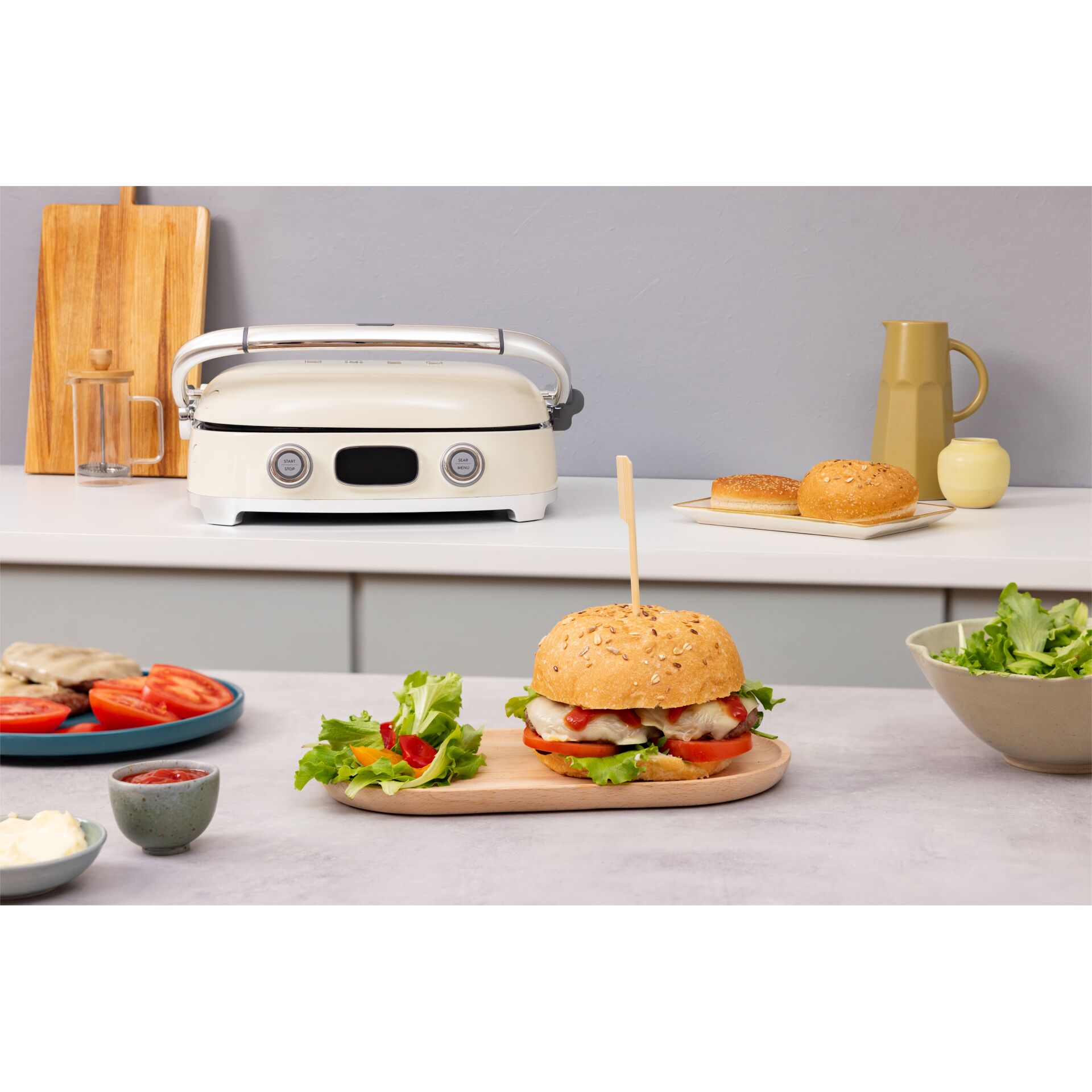 Toaster, Küche, Burger, Sesam Burger Bun, Skillet-Style
