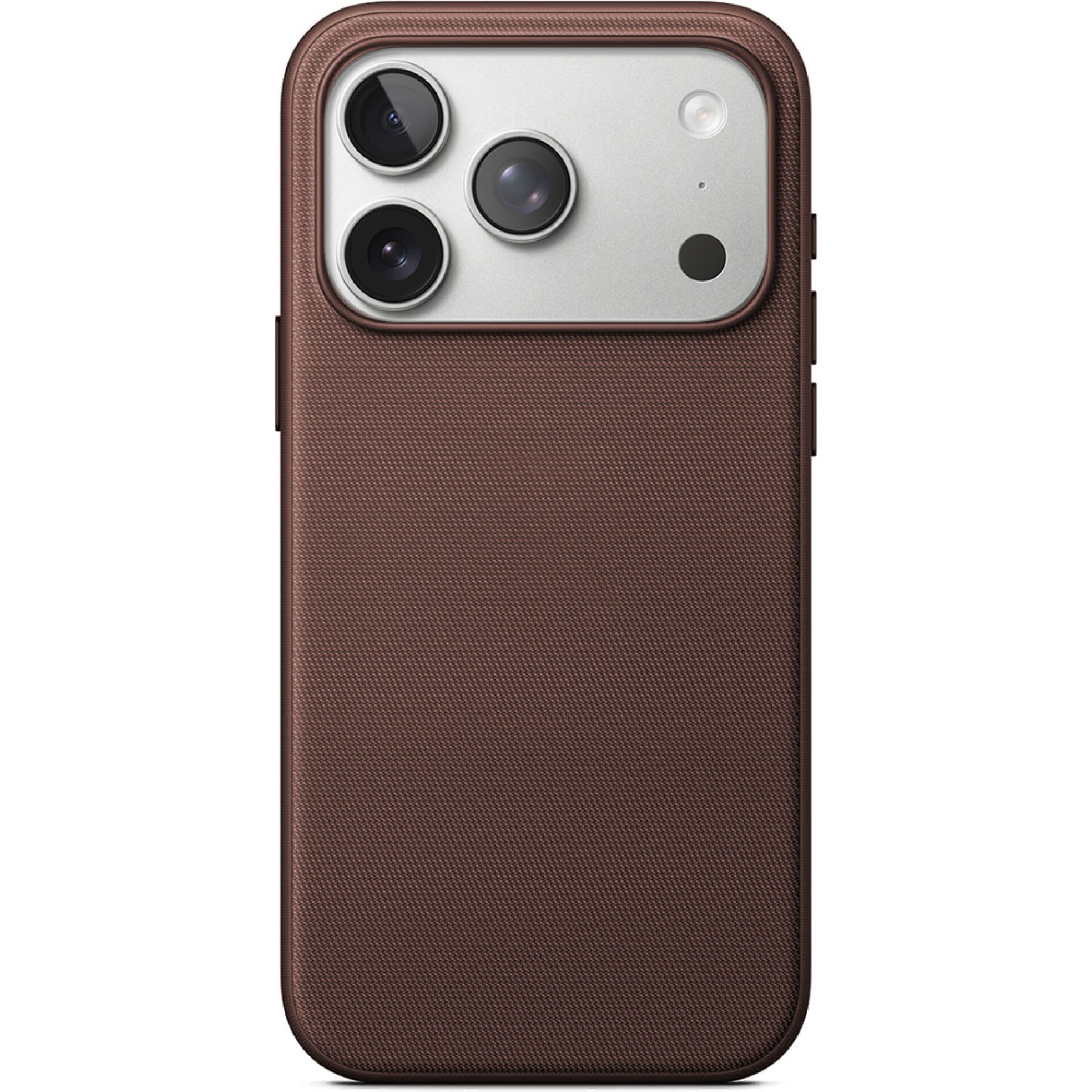 iPhone-Hülle, braun, strukturierte Oberfläche, Kamera-Aussparung, braunes Leder-ähnlich