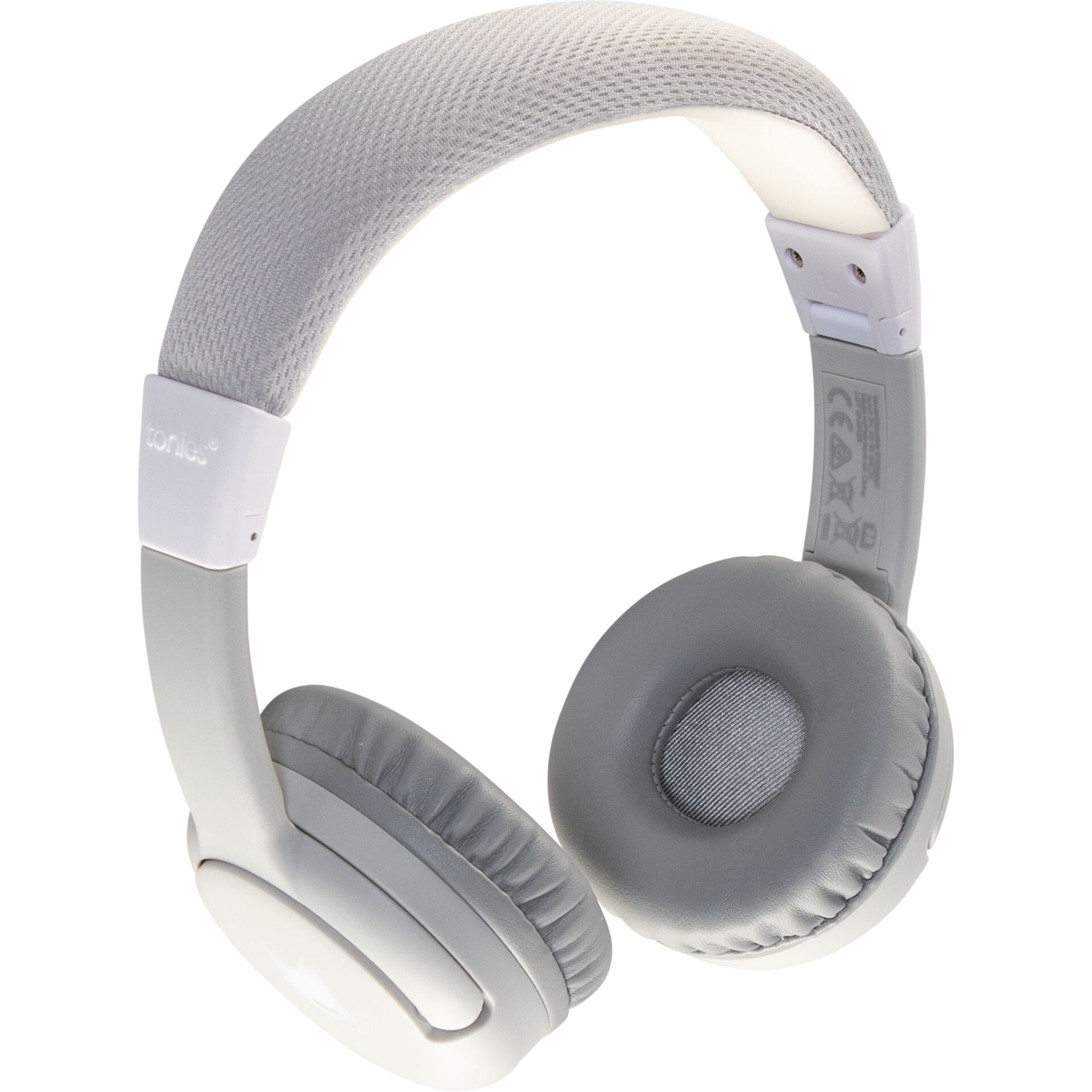 kopfhörer, over-ear, grau, kabellos, netzstruktur