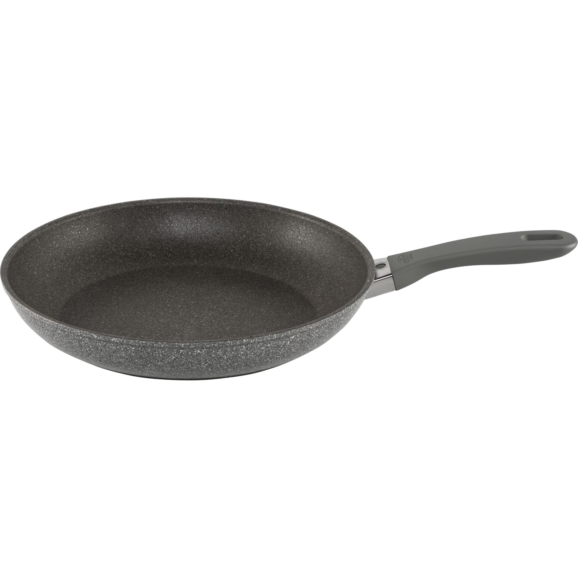Pfannen, Gehärtete Antihaftbeschichtung, Steingrau, Runde Pfanne, Gaumenfreundliche Reinigung