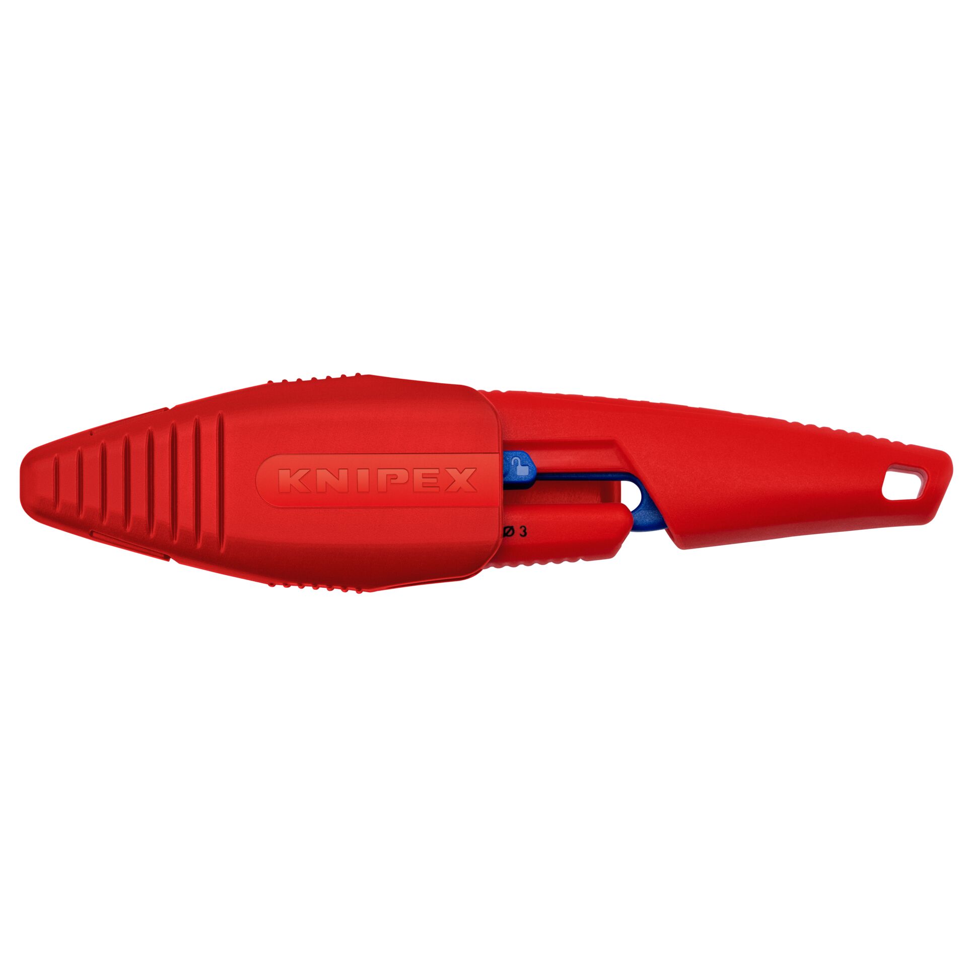 Klebemesser, Schneidewerkzeug, Rot, Knipex, Kunststoffgehäuse