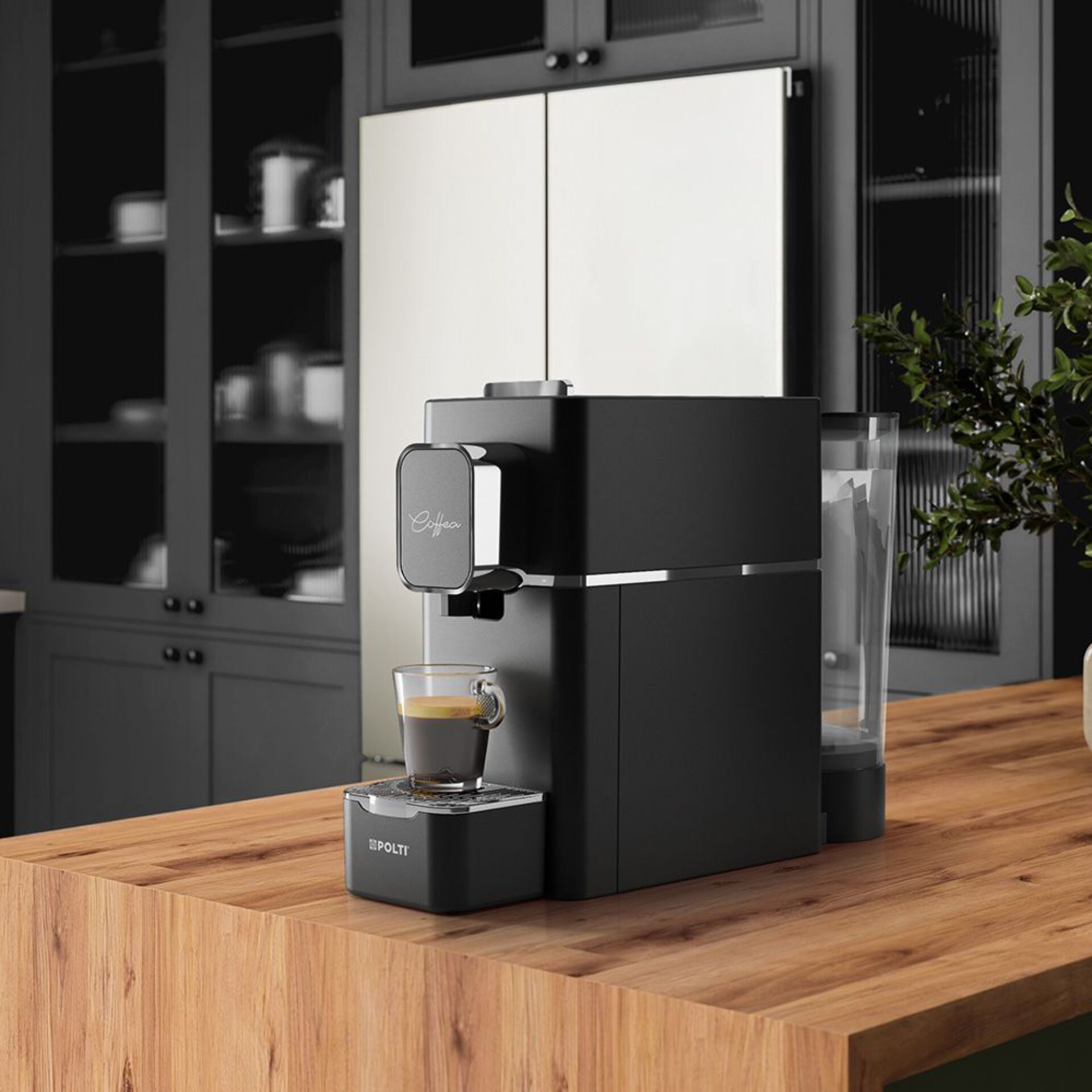 Kaffeemaschine, Kapselmaschine, schwarz, Wassertank, Espressomaschine