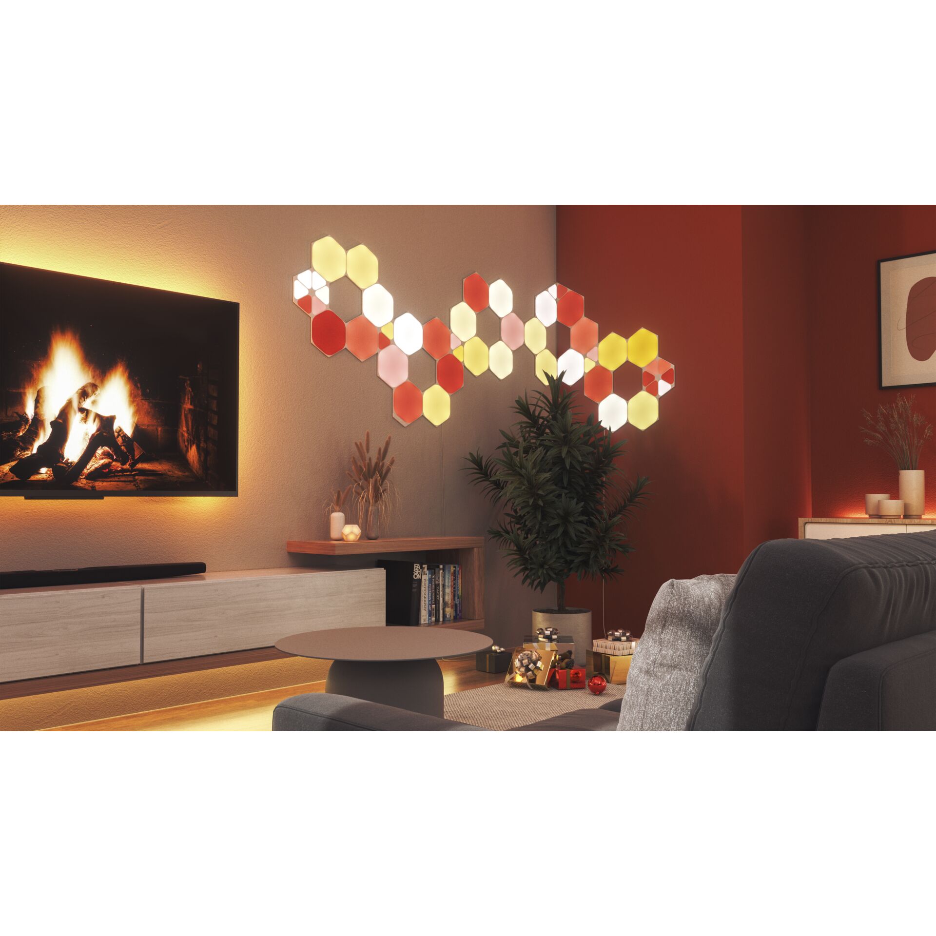 Drinnen, Innenarchitektur, Kamin, Wohnzimmer, Herd