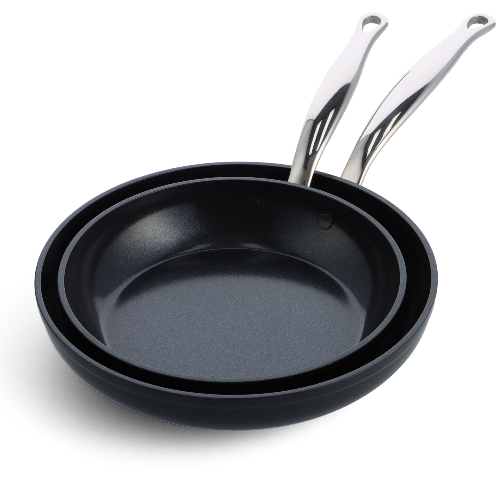 GreenPan Barcelona Pro 2Tlg  Bratfpfanneset 24+28cm Schwarz