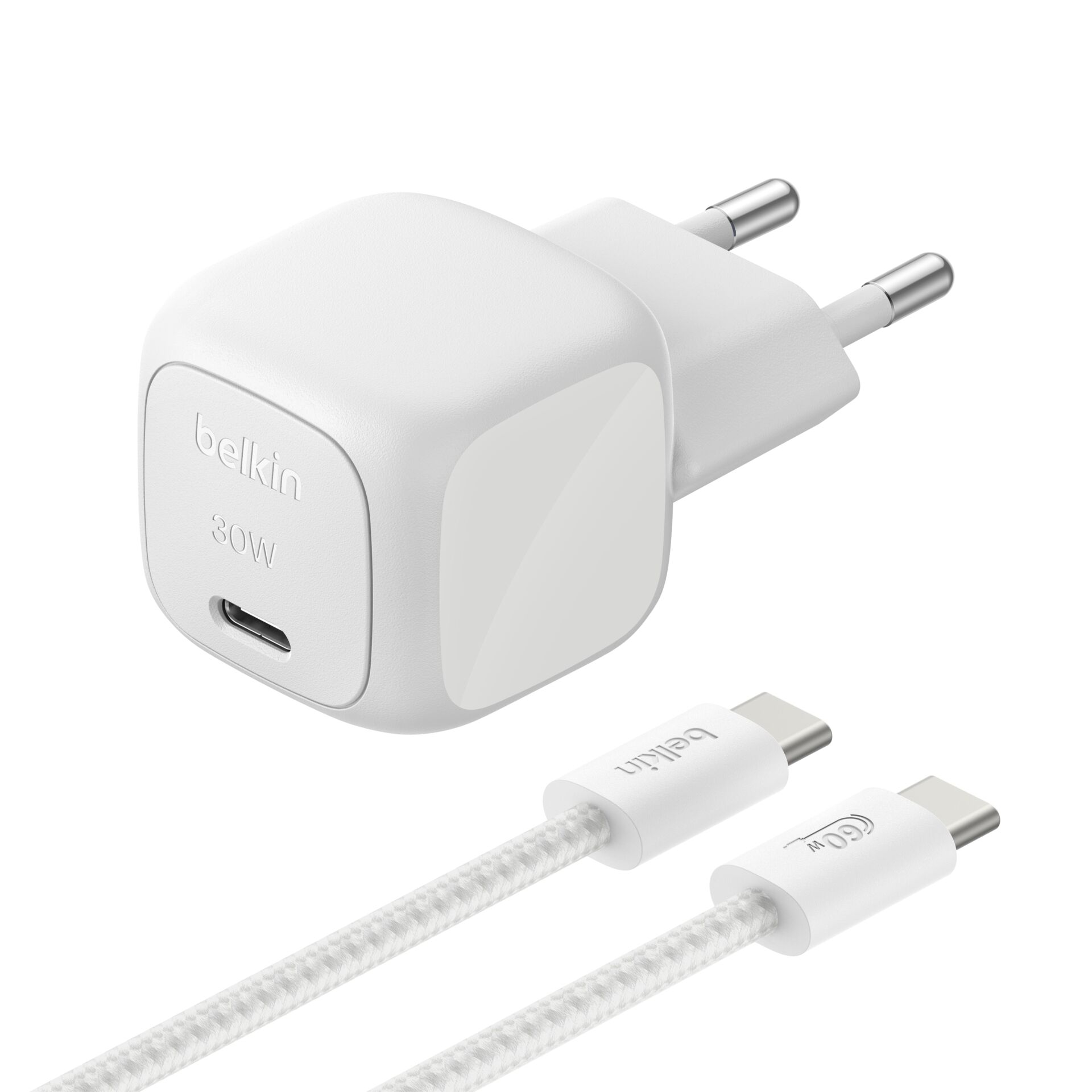 USB-C-Ladegerät, Wandadapter, 30W, USB-C, Kabel inklusive