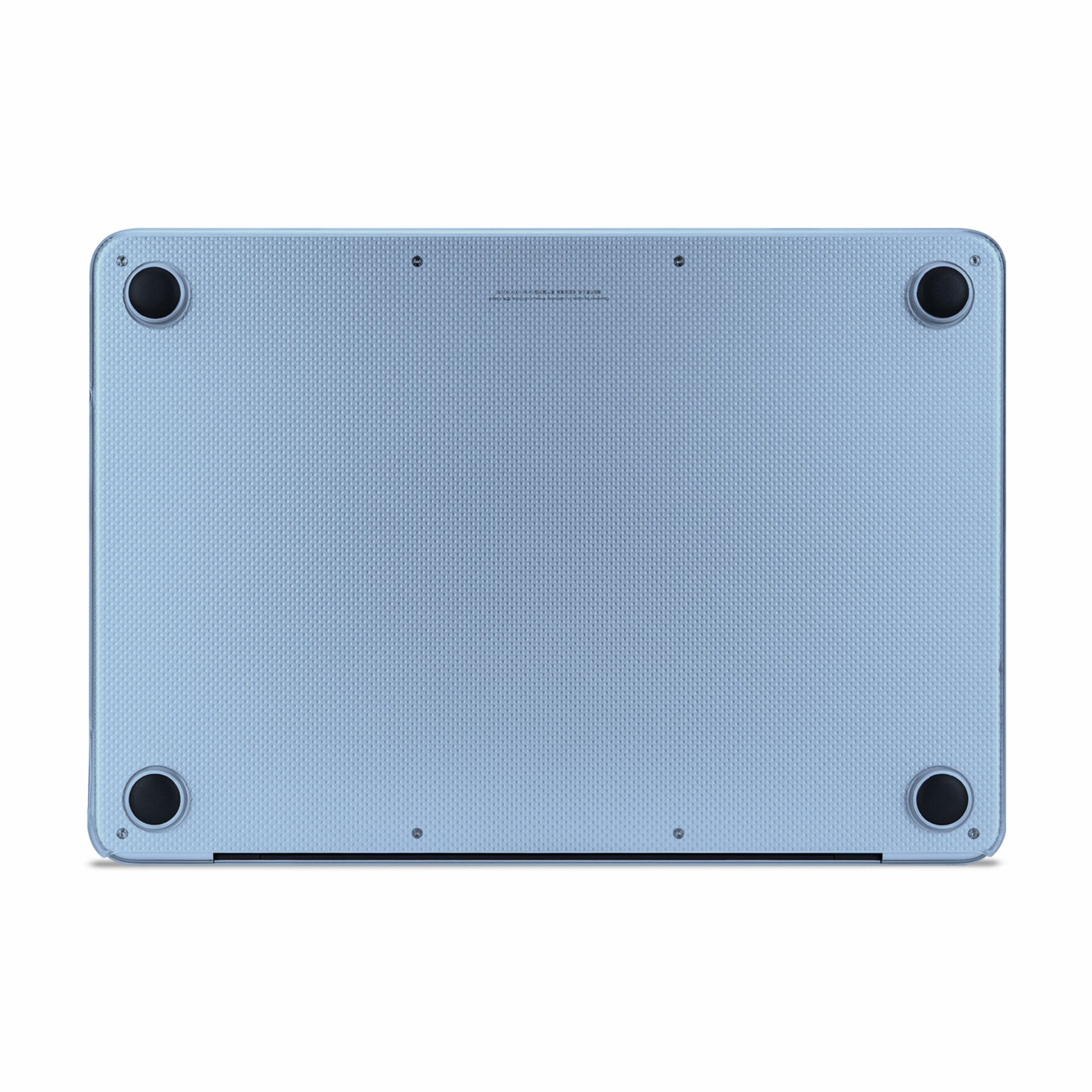 blau, Laptop, Unterseite, Erhebungen, gerippte Textur