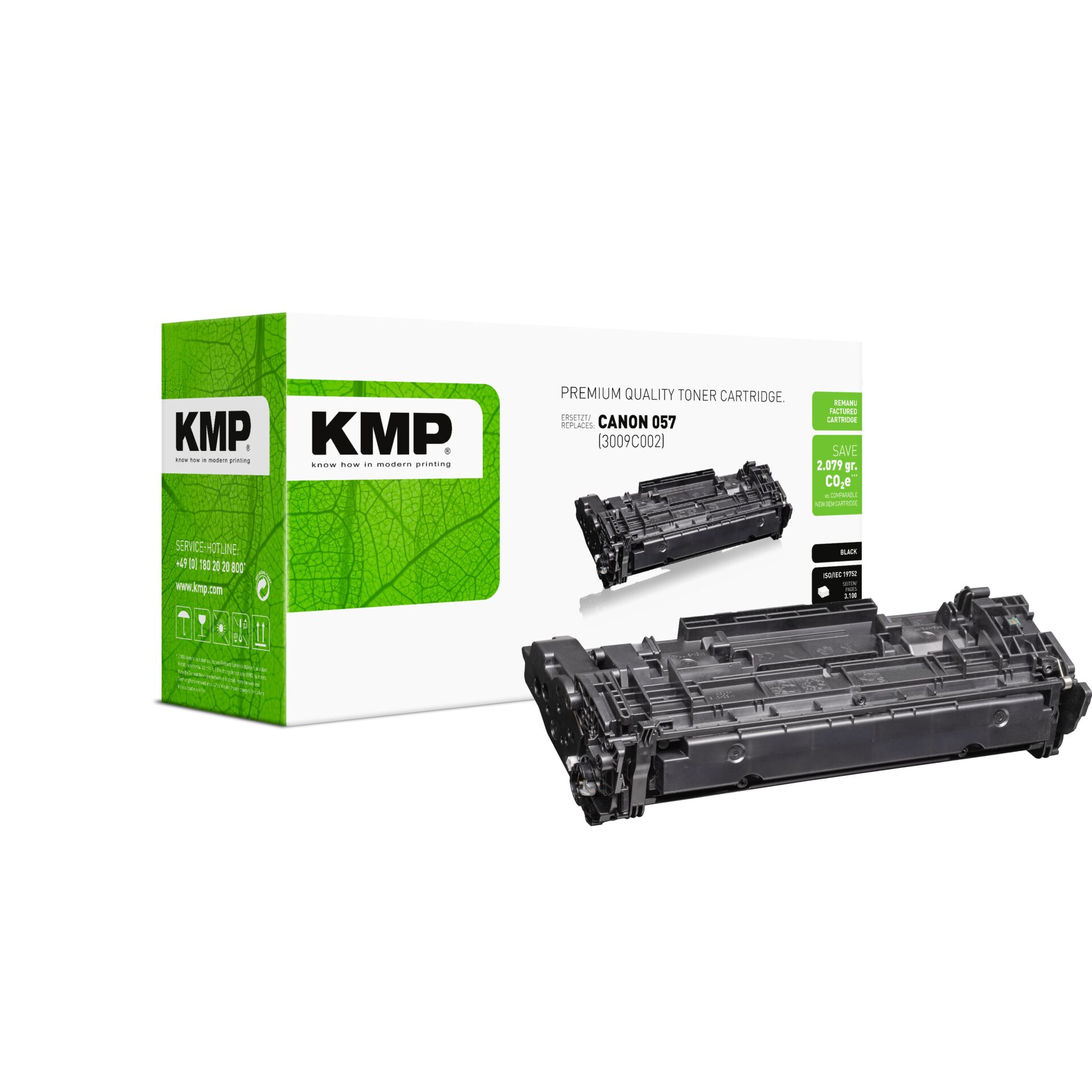 Tonerpatrone, KMP, Canon 057, Schwarz, Kompaktbox