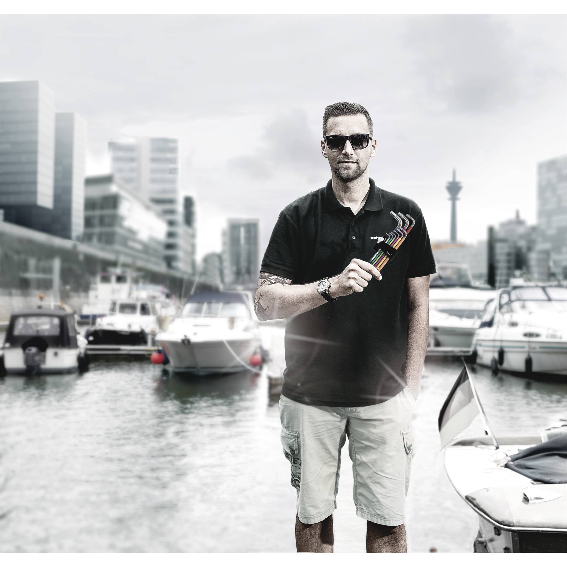 Uferpromenade, Person, Photographie, Portrait, Mann