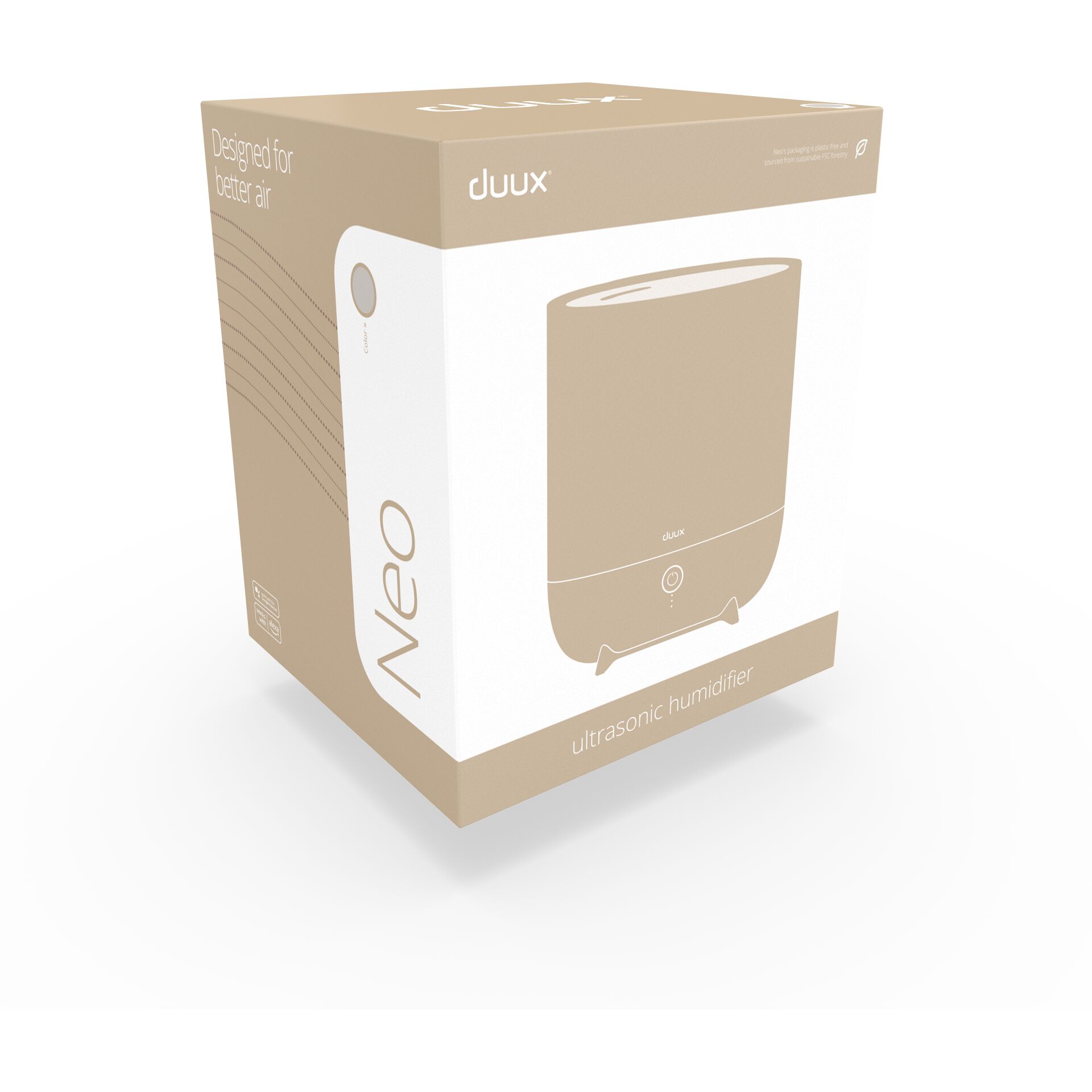 Ultrasonic humidifier, Nebulizer, Aroma device, Naeher Luftbefeuchter, Box packaging