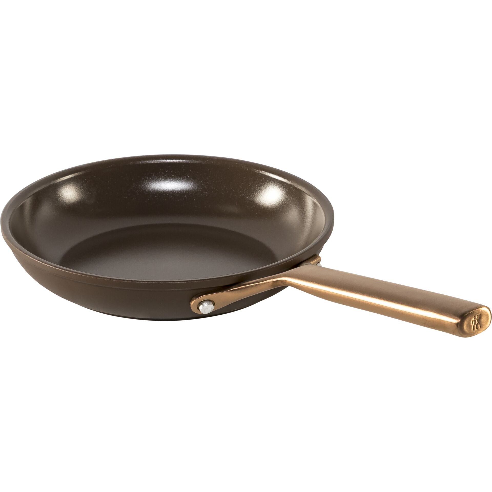 Pfanne, Bratpfanne, Antihaft, Metallgriff, rund