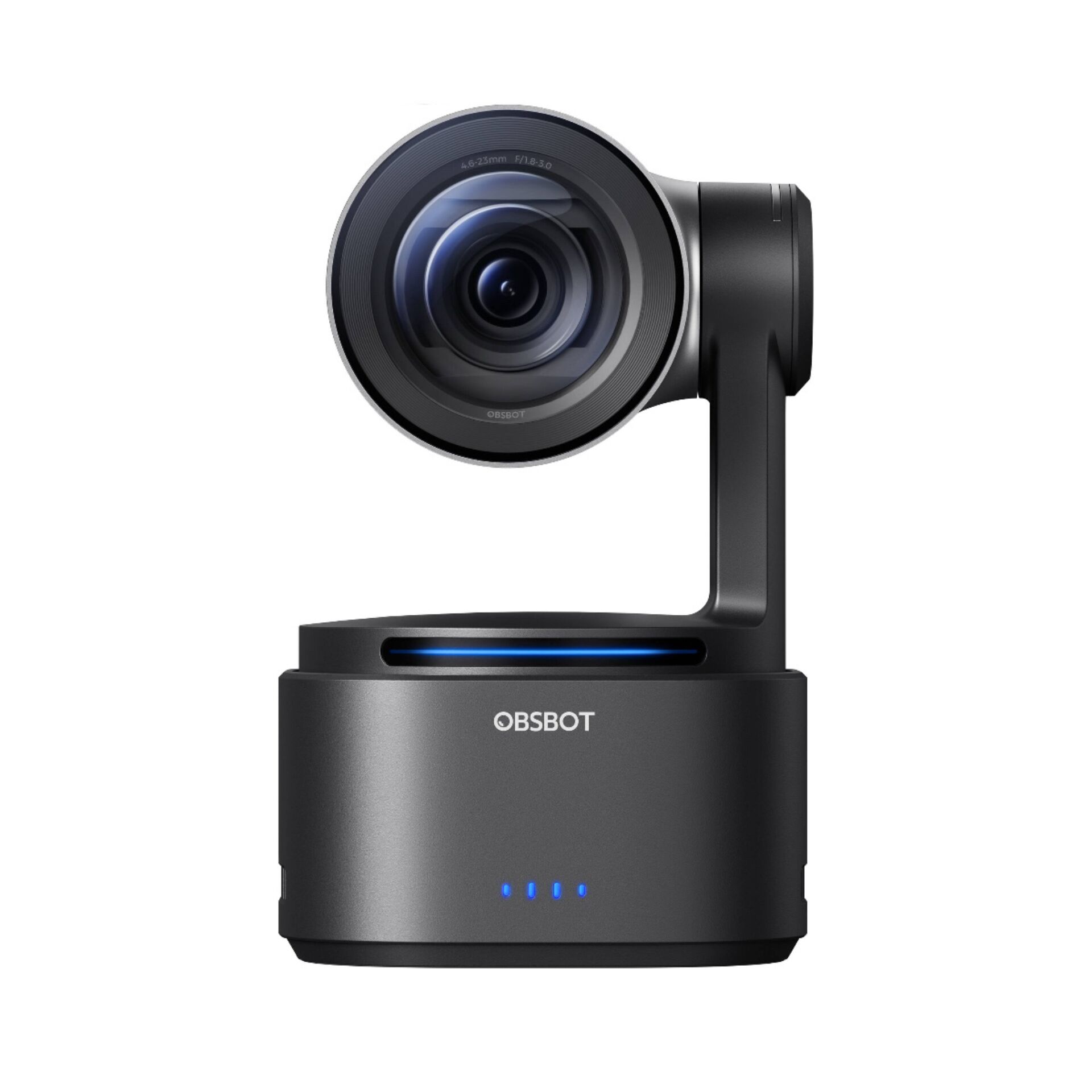 Camcorder lens, USB-C?, Lavalier?, LED indicators, OBSBOT