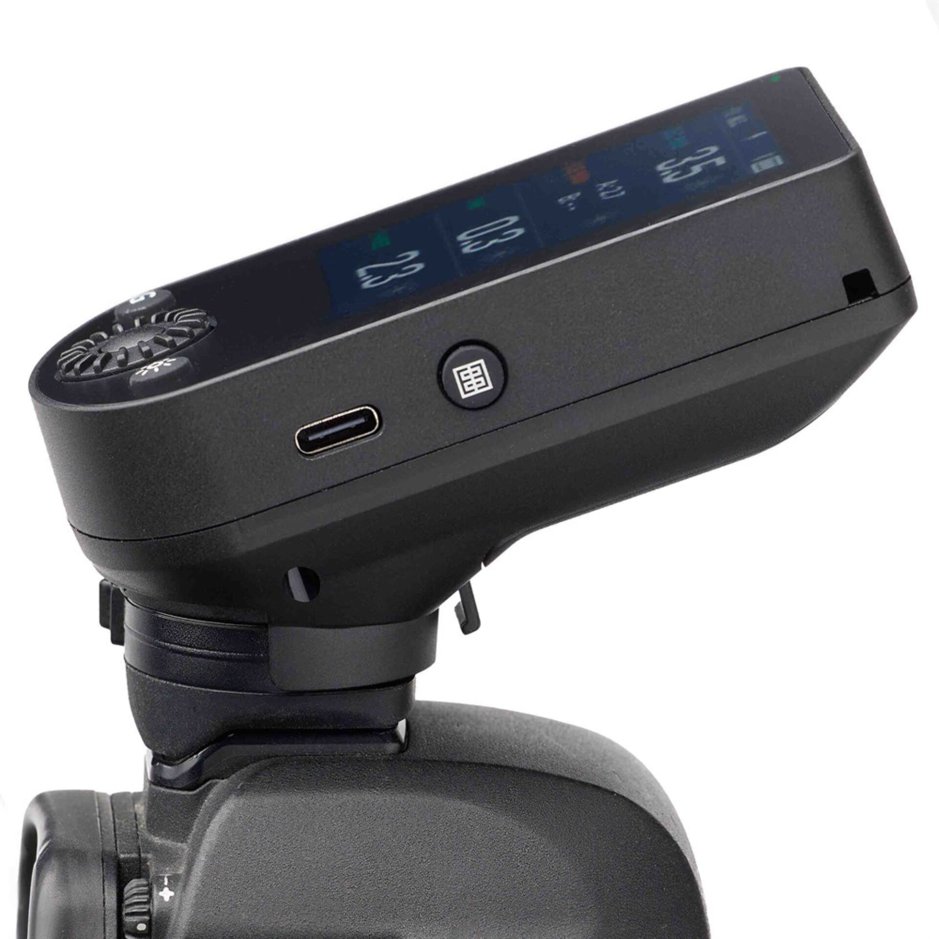 Kamera Zubehör, Blitzgerät, Display, USB-C, Schulterhalterung