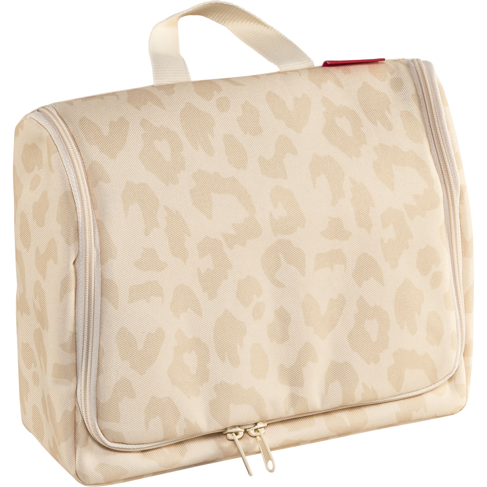 Kompaktbox, Reiseetui, Leopard Muster, Beige, Reise-Organizer