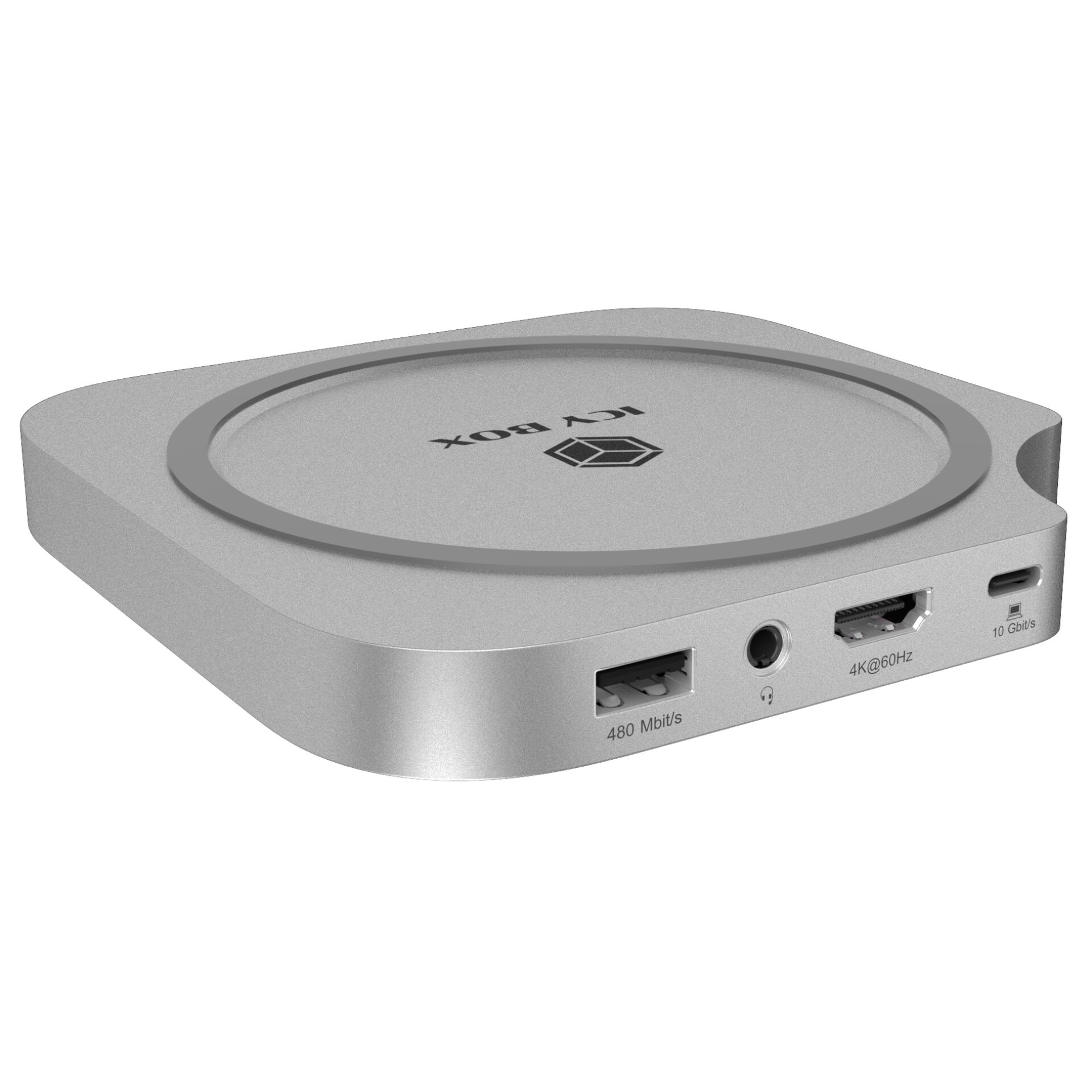 Docking Station, USB-C Hub, HDMI, Gigabit Ethernet, Aluminium