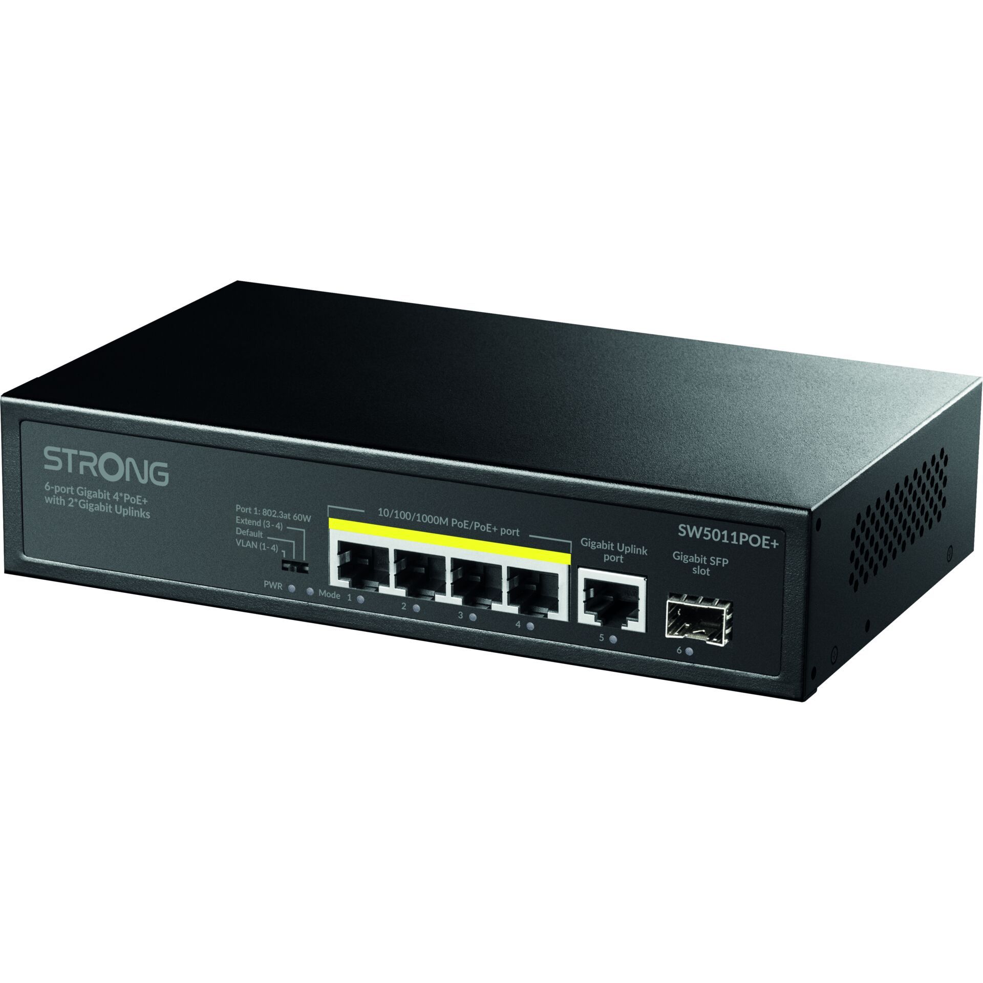 Switch, PoE Switch, Gigabit, 6-Port, PoE+