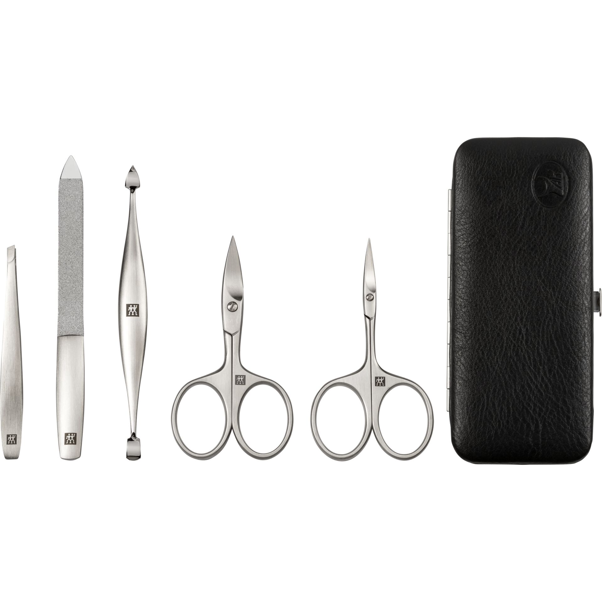 Zwilling Maniküre Pediküre Set 5tlg. mit Nagelschere, Leder Schere, Handy, Telefon, Dolch, Waffe