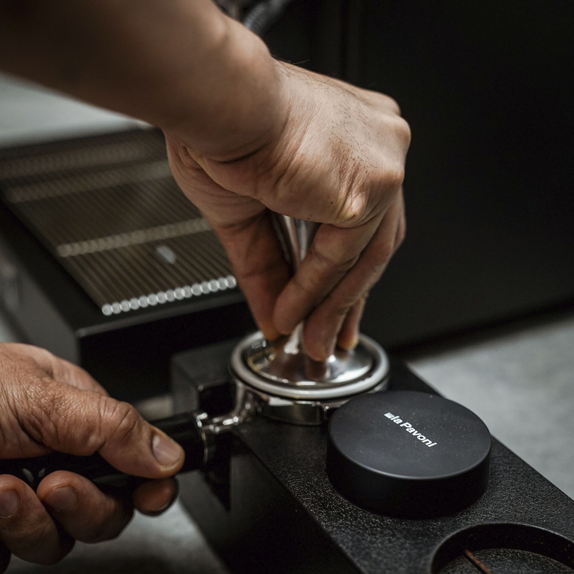 Essen, Präsentation des Essens, Finger, Hand, Eishockey-Puck