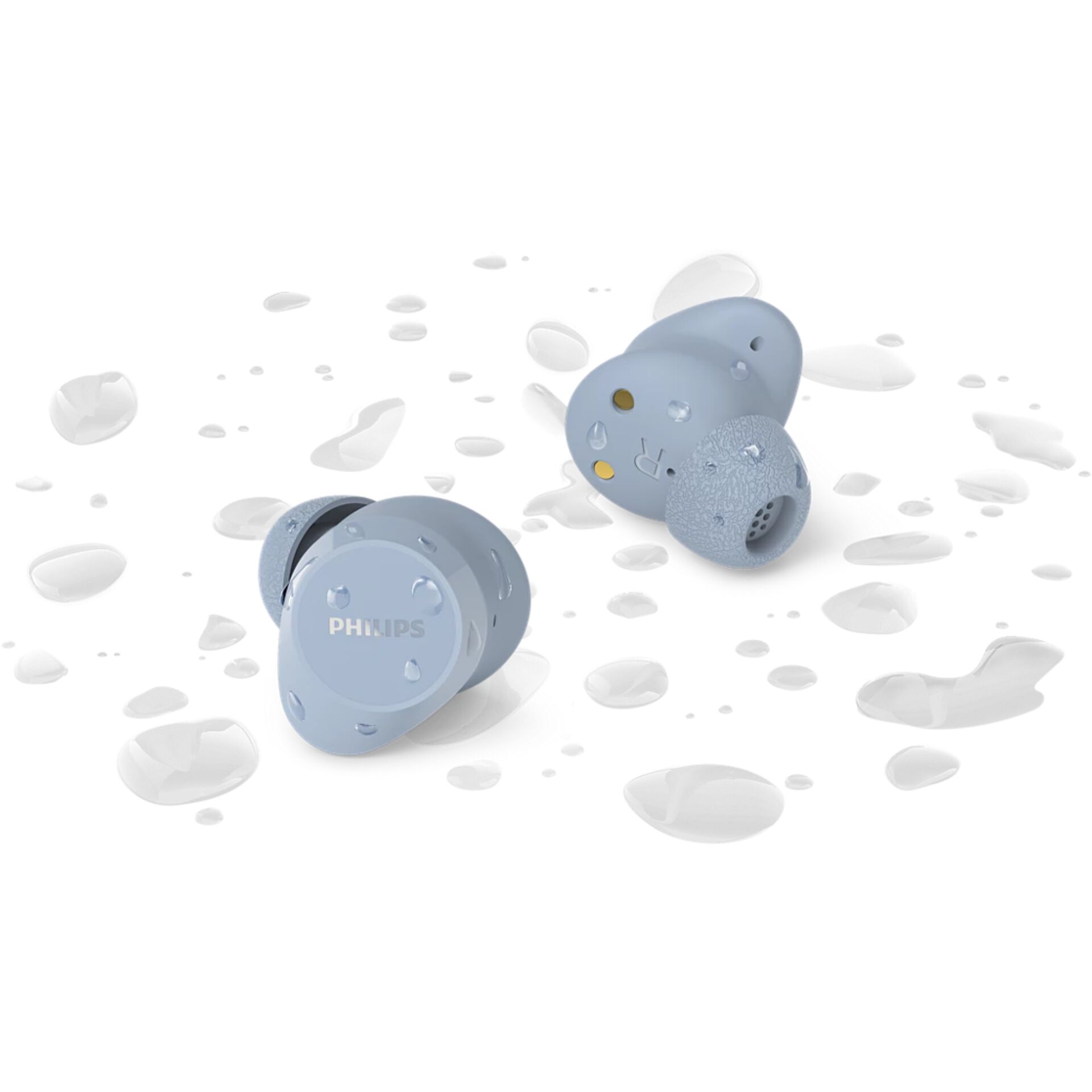 in-ear, Ohrhörer, bläulich, kabellos, Philips